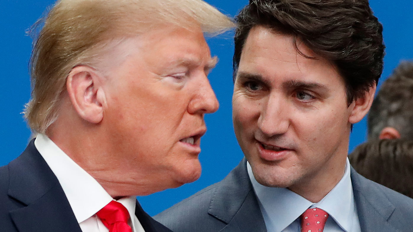 Donald Trump y Justin Trudeau en 2019.