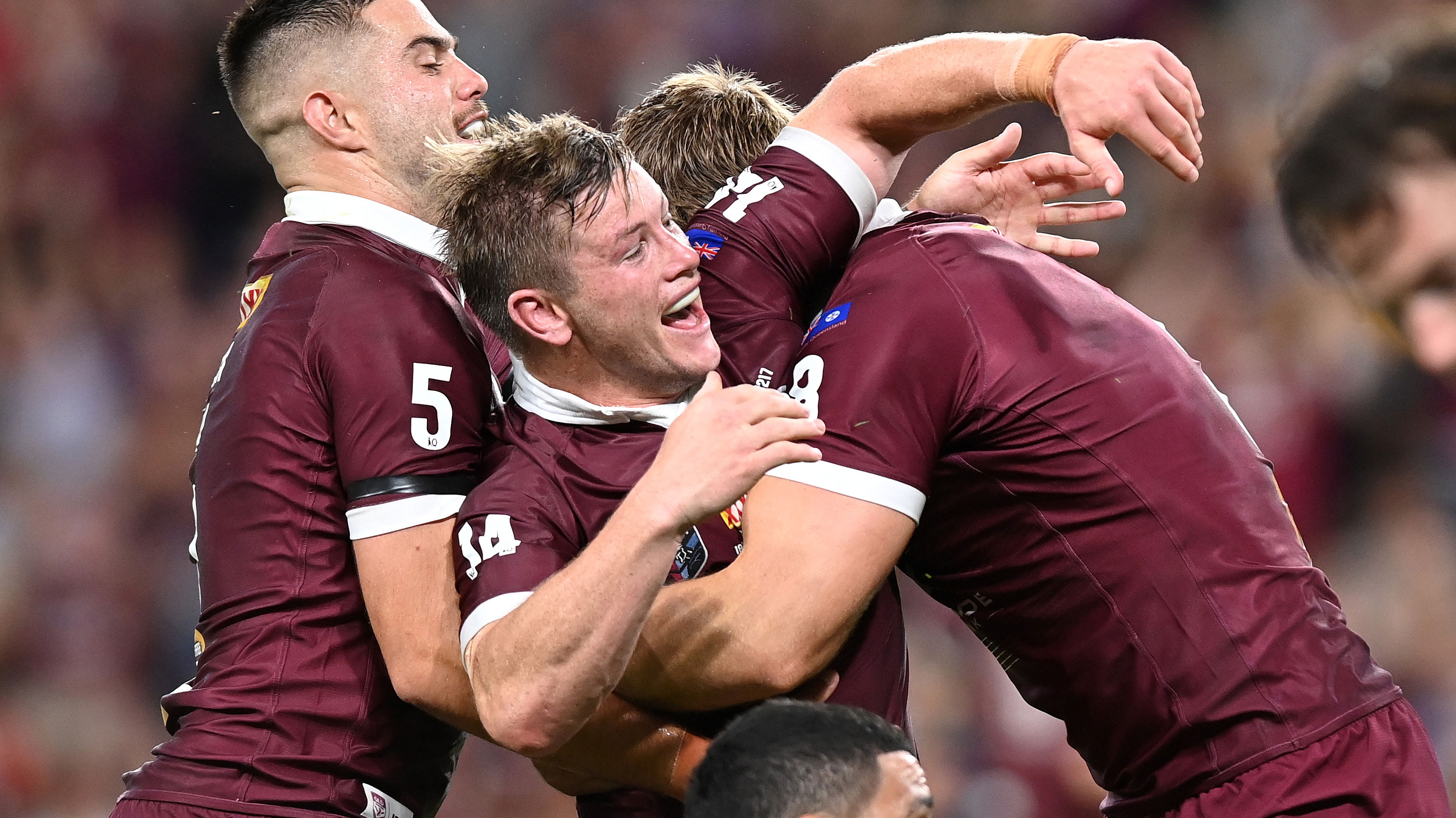 Harry Grant starred for the Maroons in last year's Origin decider.