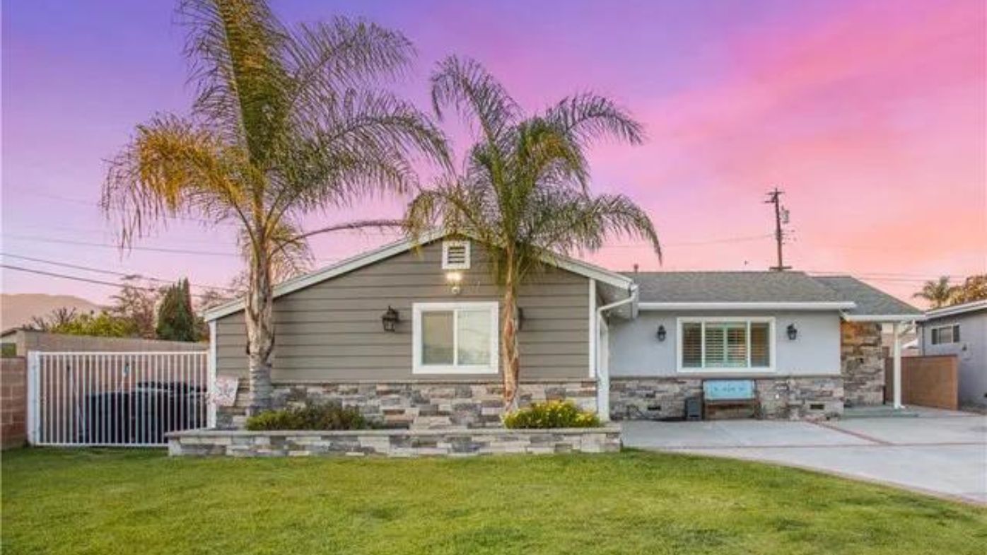 The exterior of the Glendora house gives nothing away of the chaos inside viral unusual California house 