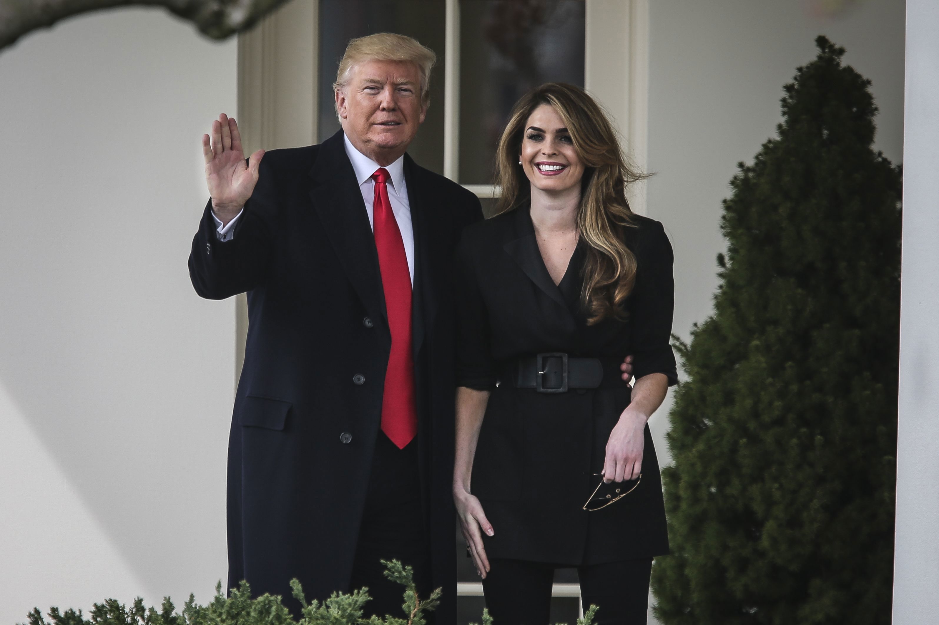 Donald Trump and Hope Hicks WASHINGTON, March 29, 2018