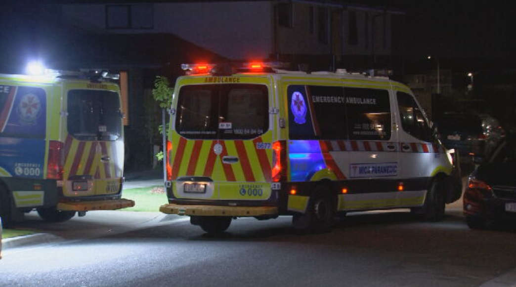 A 29-year-old woman was taken to hospital with non-life-threatening upper and lower body injuries.