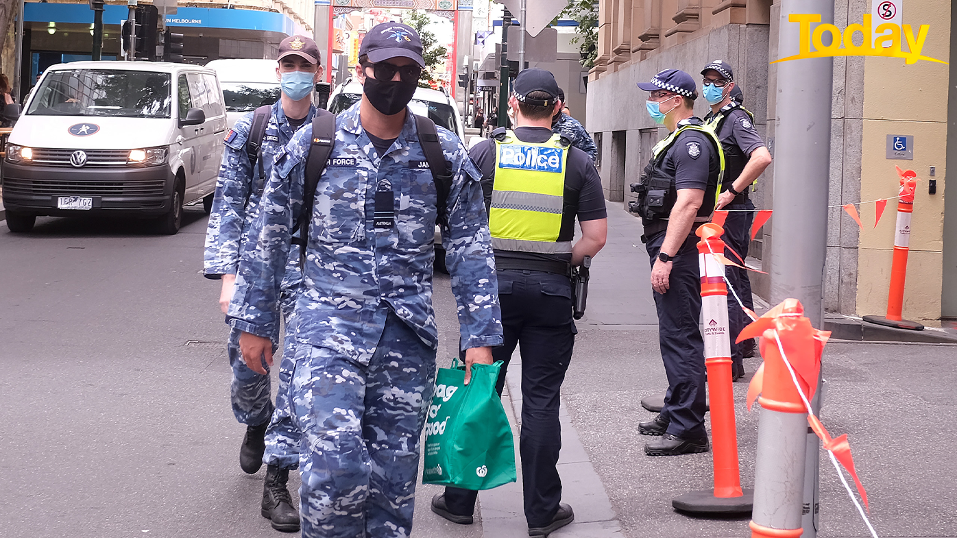 ADF workers enter hotel quarantine in Melbourne. Only use for Today