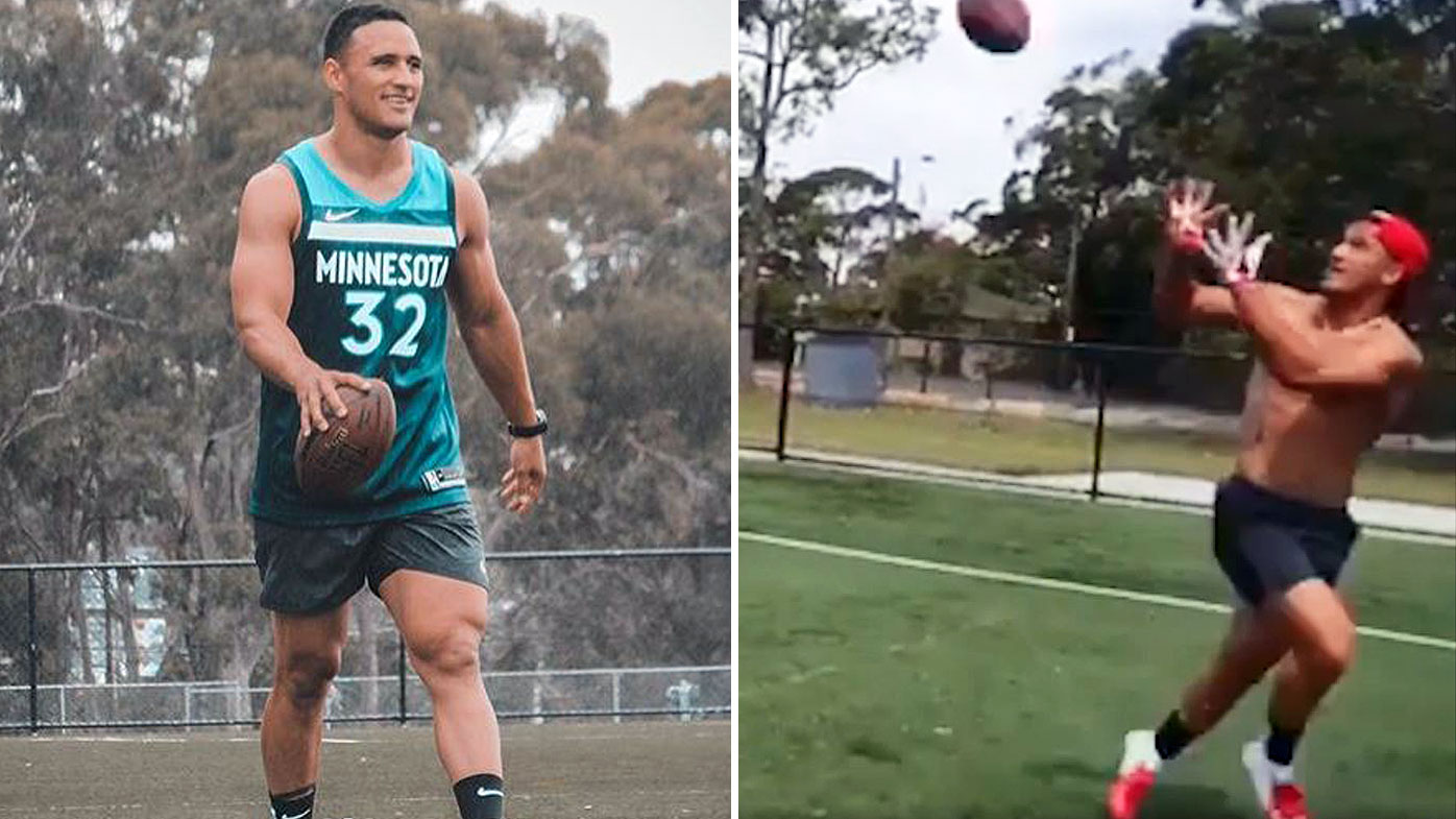 Valentine Holmes free to pursue NFL career after Cronulla release