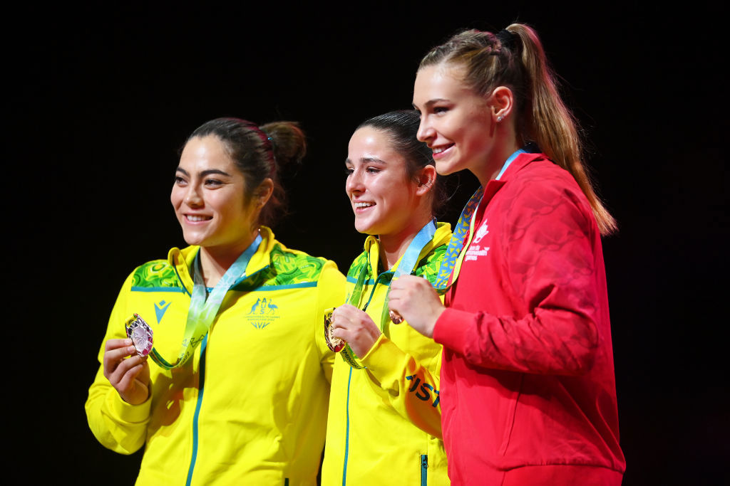 Silver medalist Georgia Godwin of Team Australia.