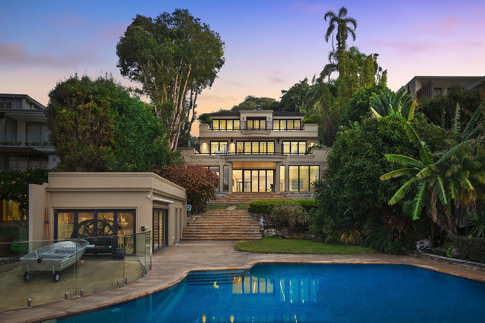 Inside a $60m Sydney waterfront mansion on 'celebrity row'