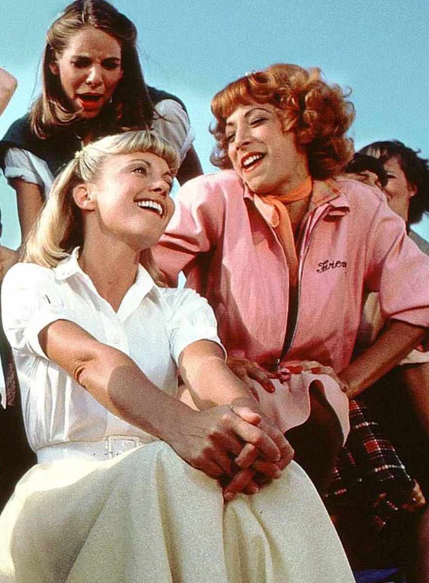 Olivia Newton-John and Didi Conn star in Grease.