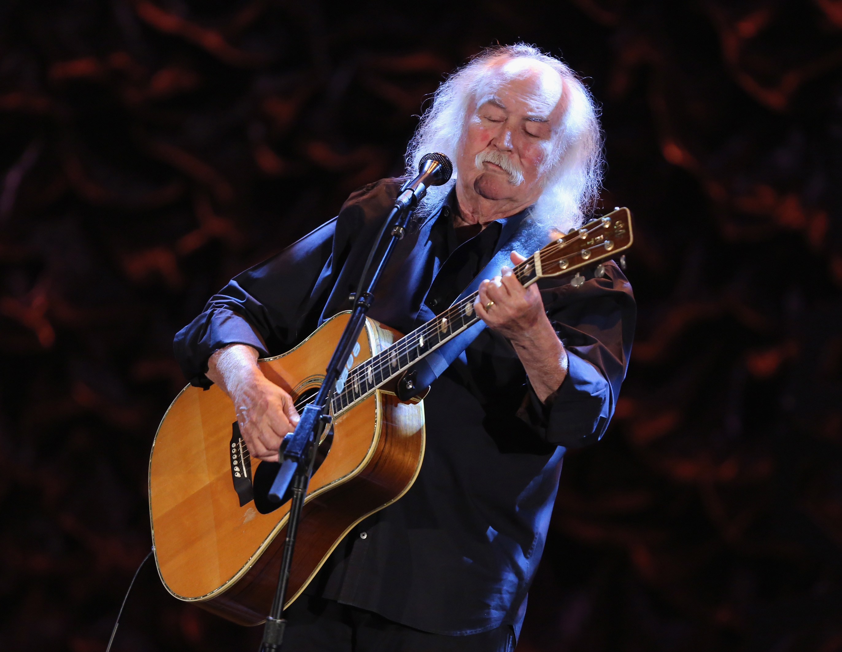 David Crosby attends the International Myeloma Foundation's 7th Annual Comedy Celebration Benefiting The Peter Boyle Research Fund hosted by Ray Romano at The Wilshire Ebell Theatre on November 9, 2013 in Los Angeles, California.