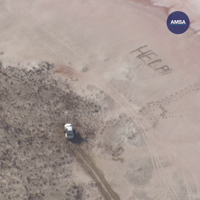 Three stranded teenagers have been rescued after their "help" sign written in sand was spotted pilots flying over Western Australia.