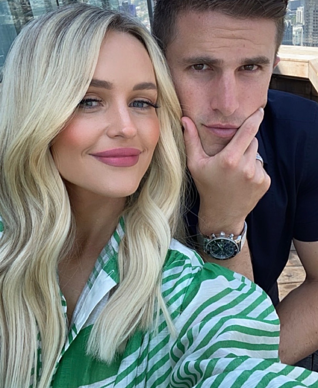 Jessie Habermann and AFL star Marc Murphy