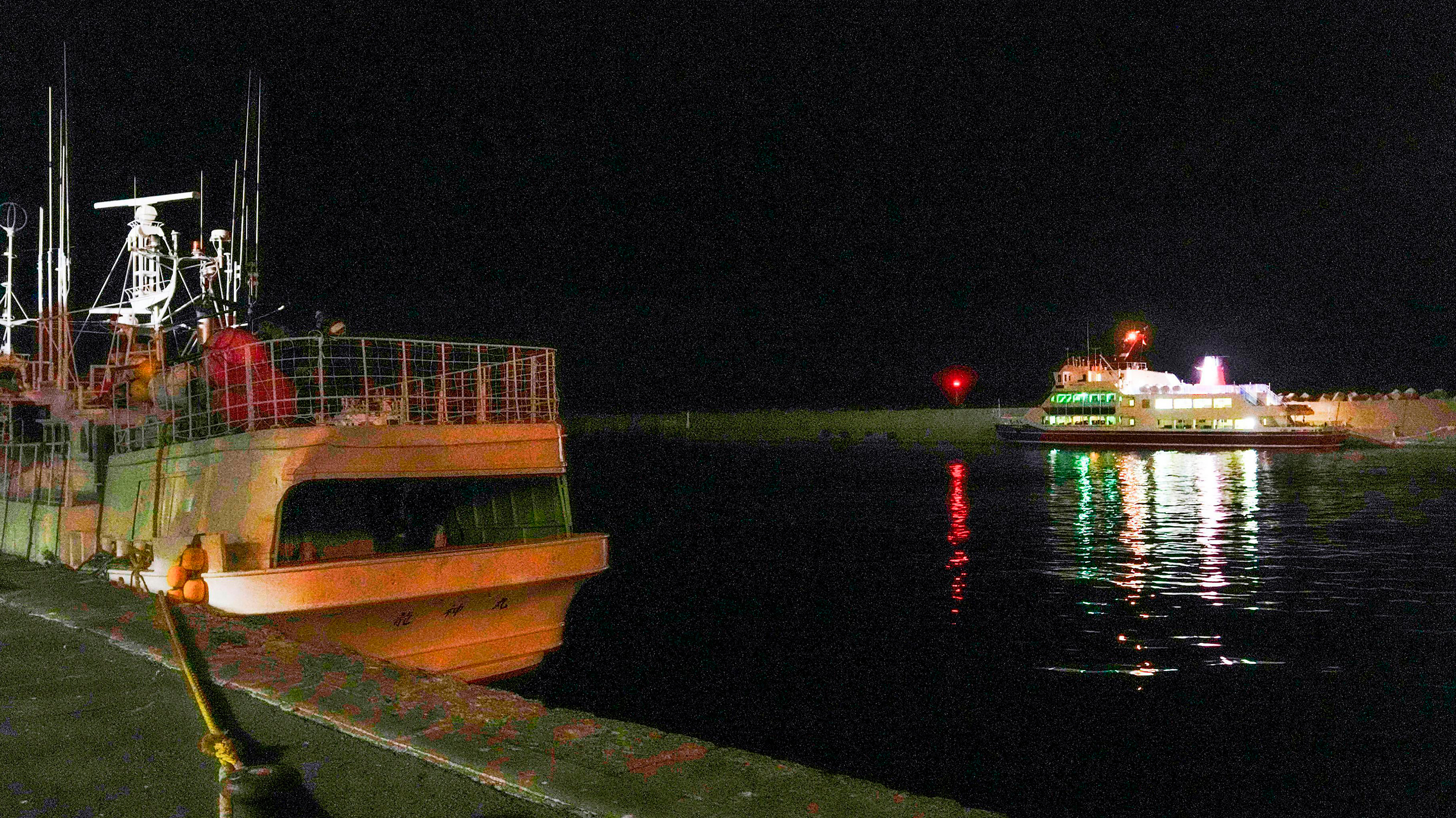 The fishing port where a tour boat which went missing, in the northern island of Hokkaido, Japan.