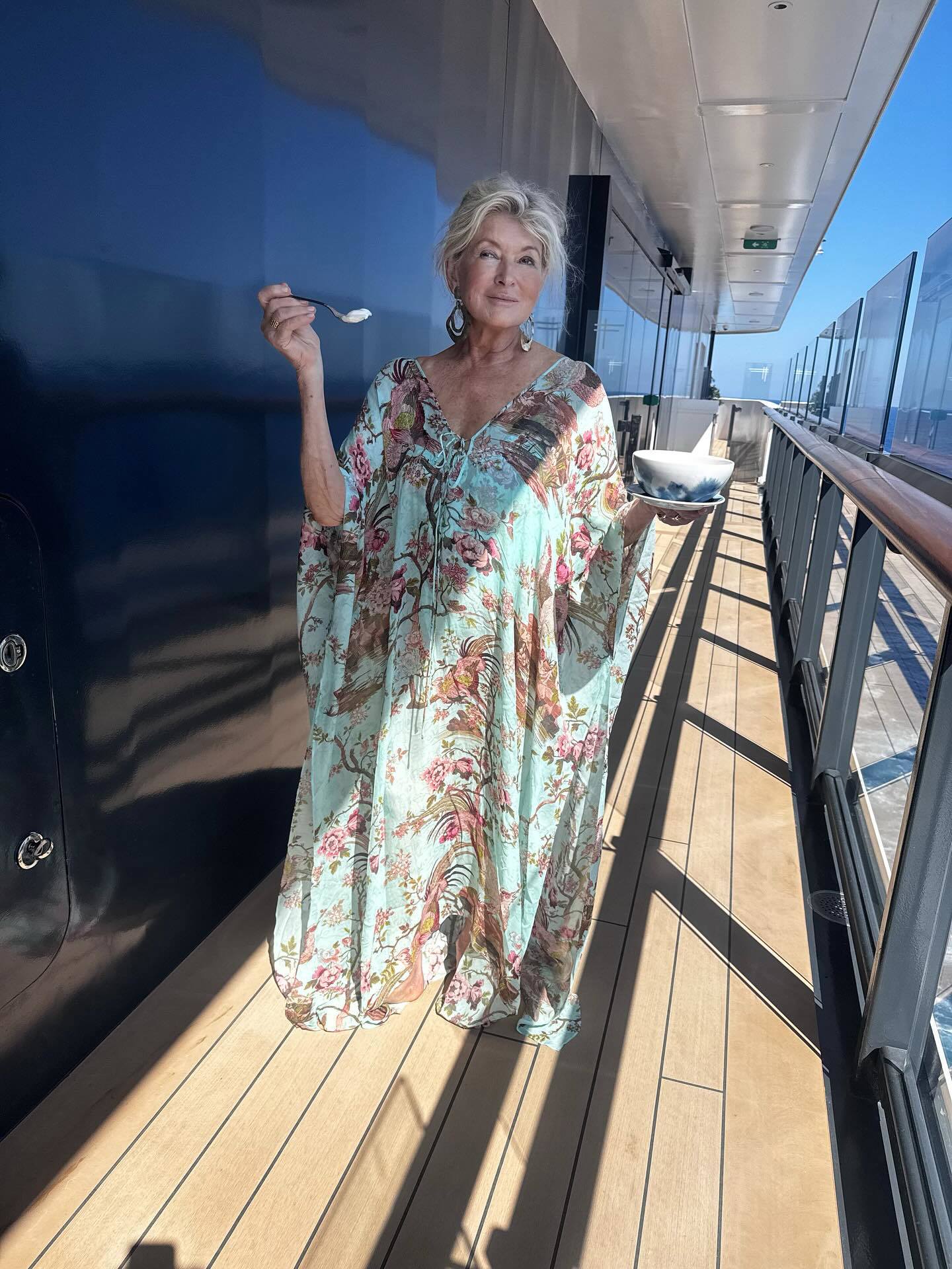Martha Stewart on the Ritz Carlton superyacht
