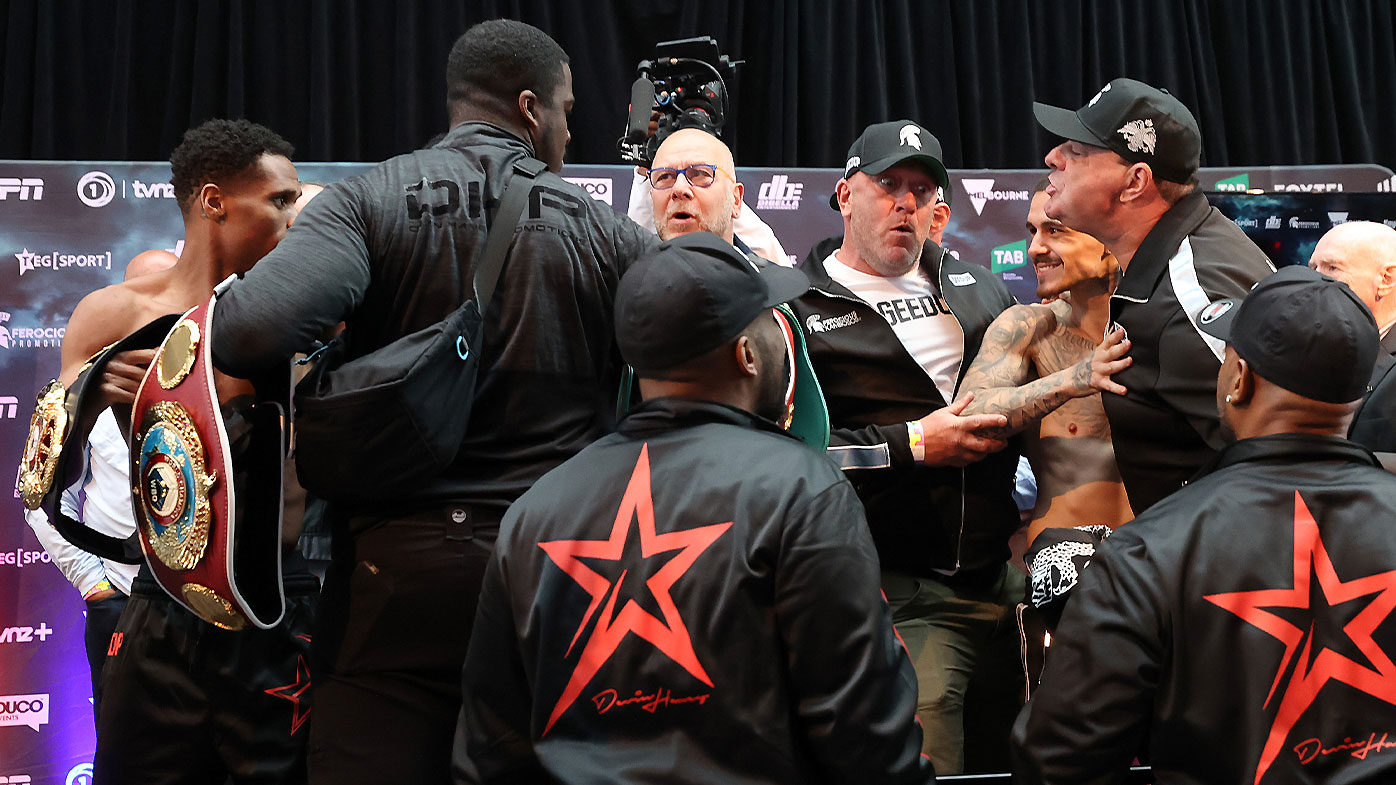 Devin Haney vs George Kambosos Jr weigh-in