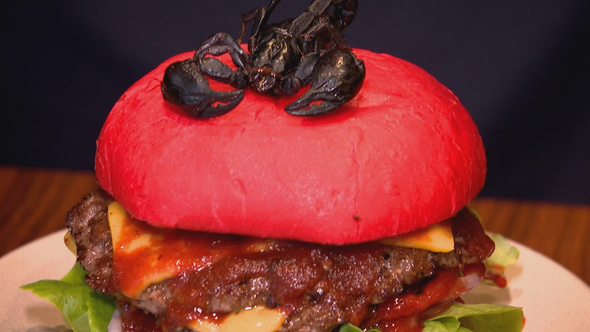 Our ‘hottest burger’ comes with a scorpion and requires a waiver