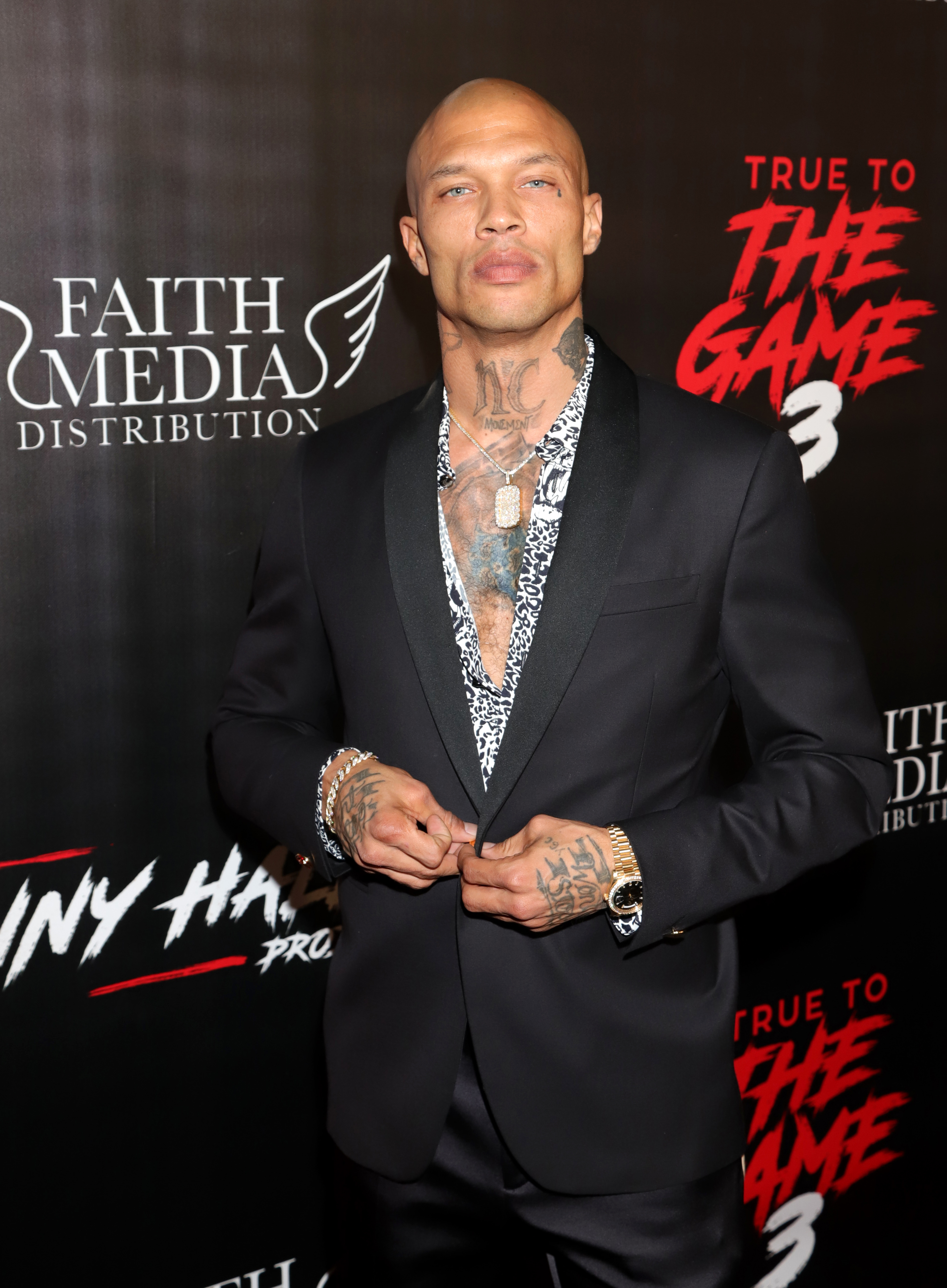 Jeremy Meeks attends a screening of 