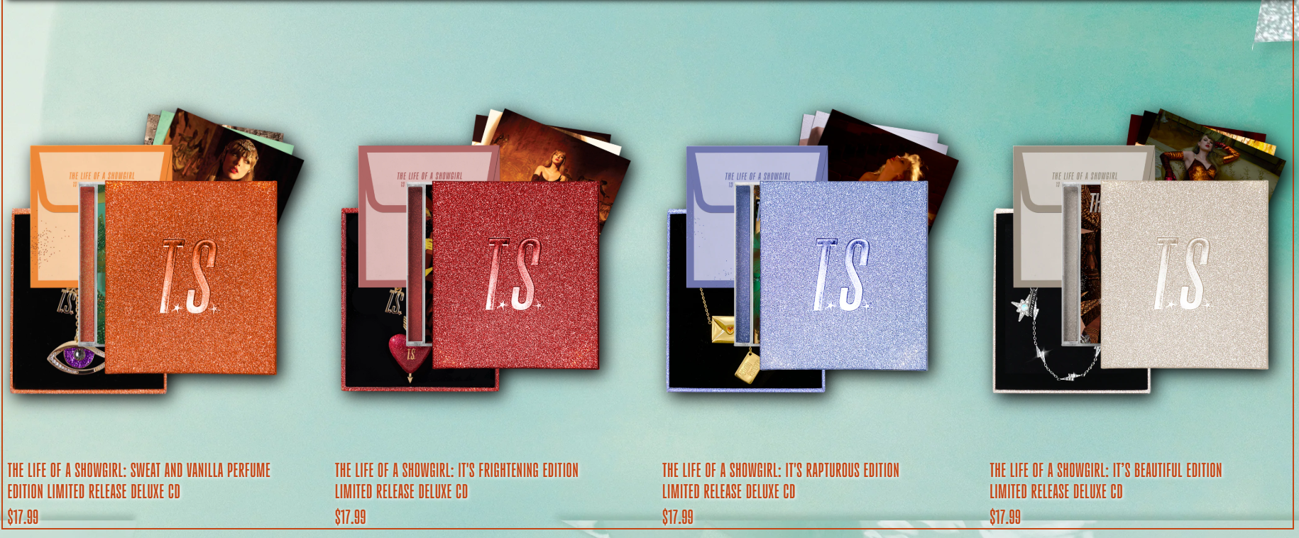 There are four deluxe limited-release CD editions of The Life of a Showgirl. 