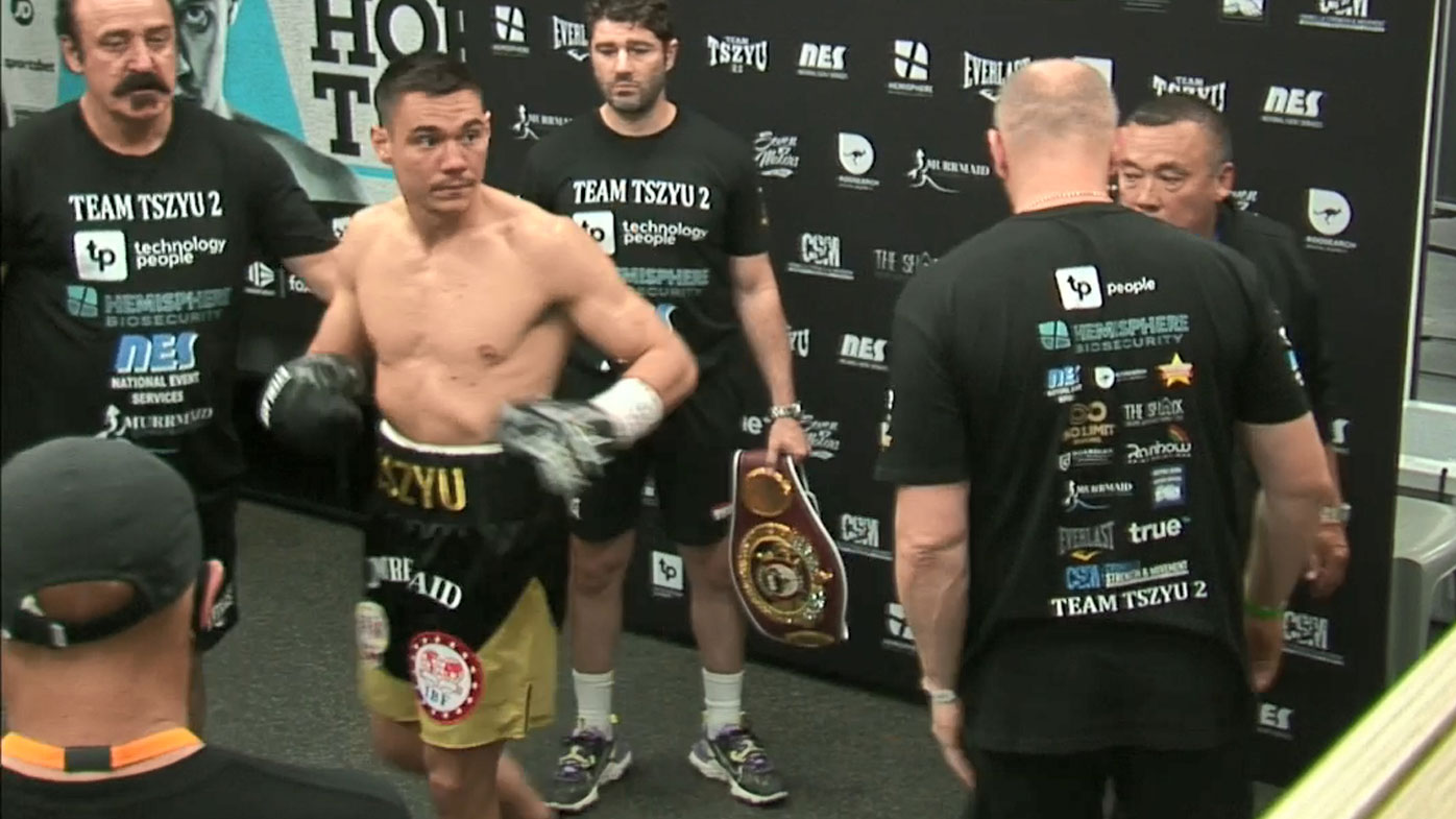 Jeff Horn vs Tim Tszyu: mayhem as Tszyu ignores ring ...