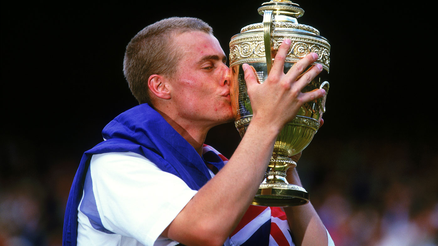 Lleyton Hewitt wins Wimbledon in 2002.