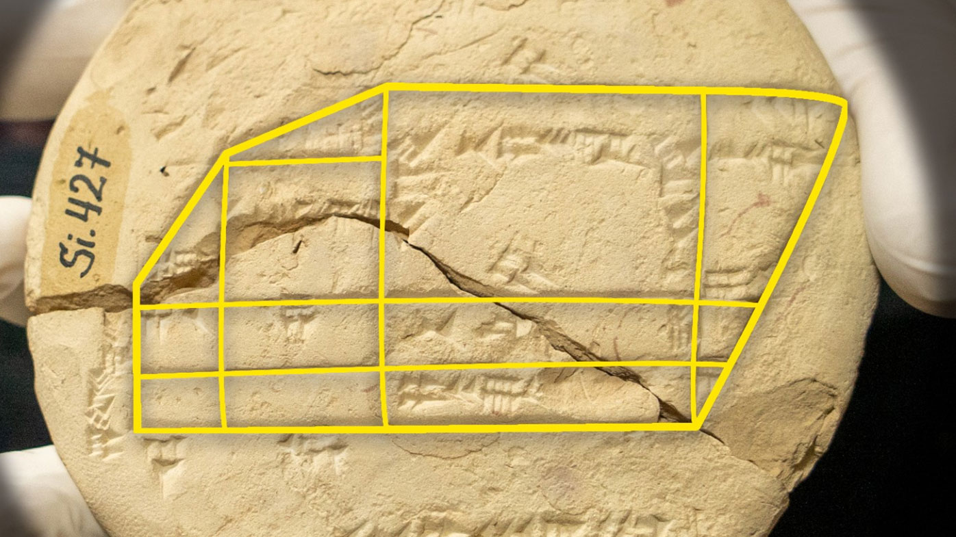 The tablet features the earliest known instance of Pythagorean triples.