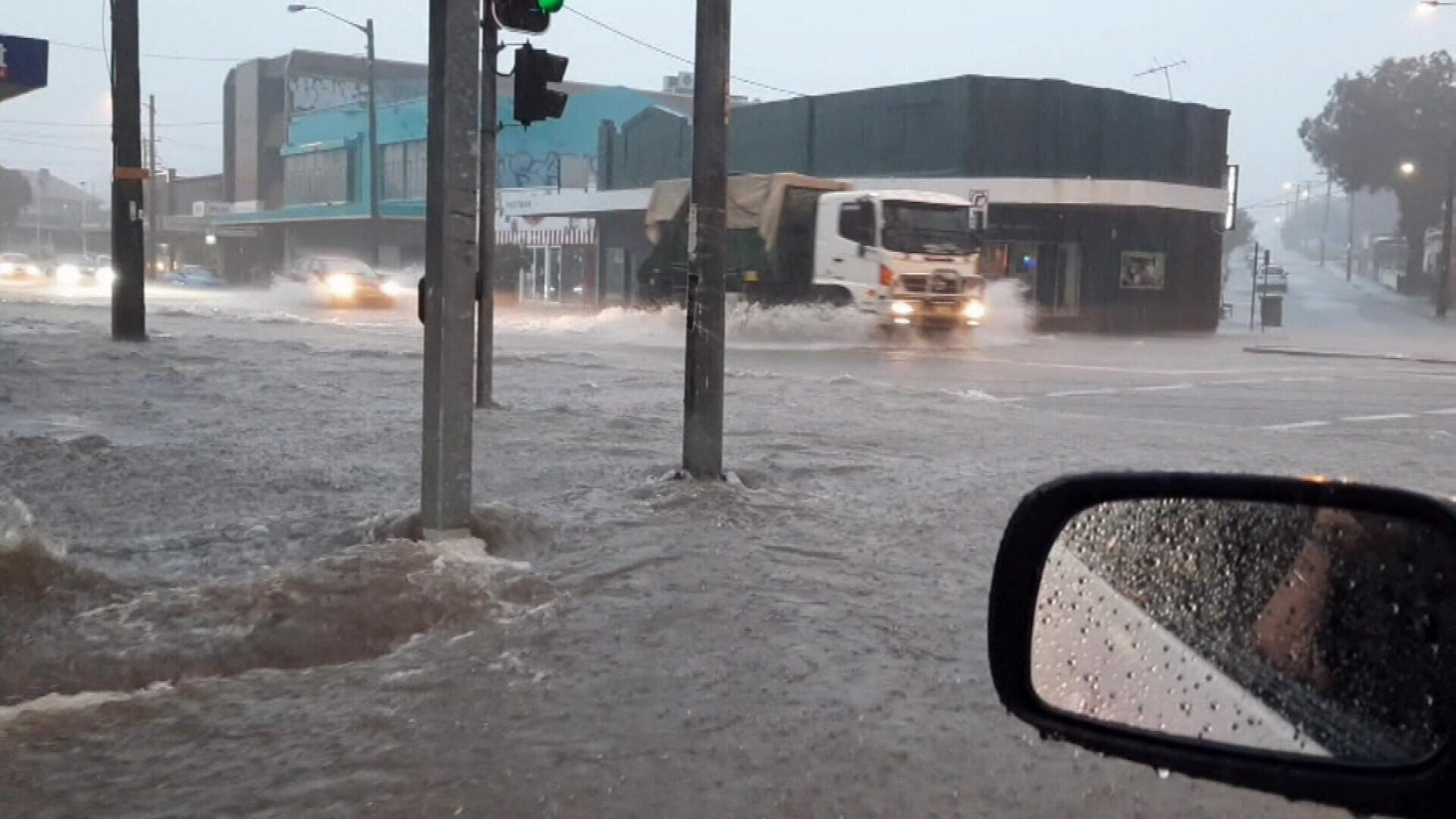 Newcastle flooding July 27, 2020.