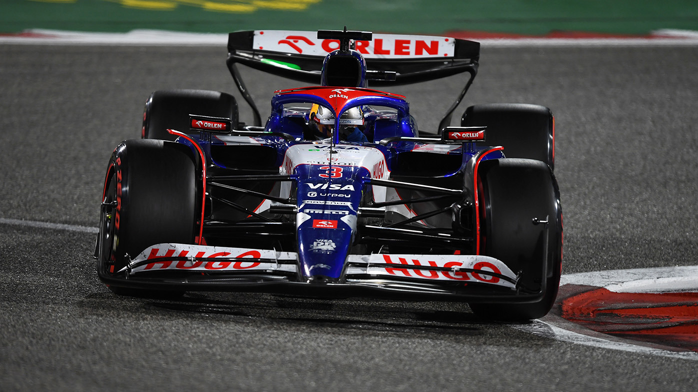 Daniel Ricciardo of Australia driving the (3) Visa Cash App RB VCARB 01 on track during the F1 Grand Prix of Bahrain at Bahrain International Circuit on March 02, 2024 in Bahrain, Bahrain. (Photo by Rudy Carezzevoli/Getty Images)