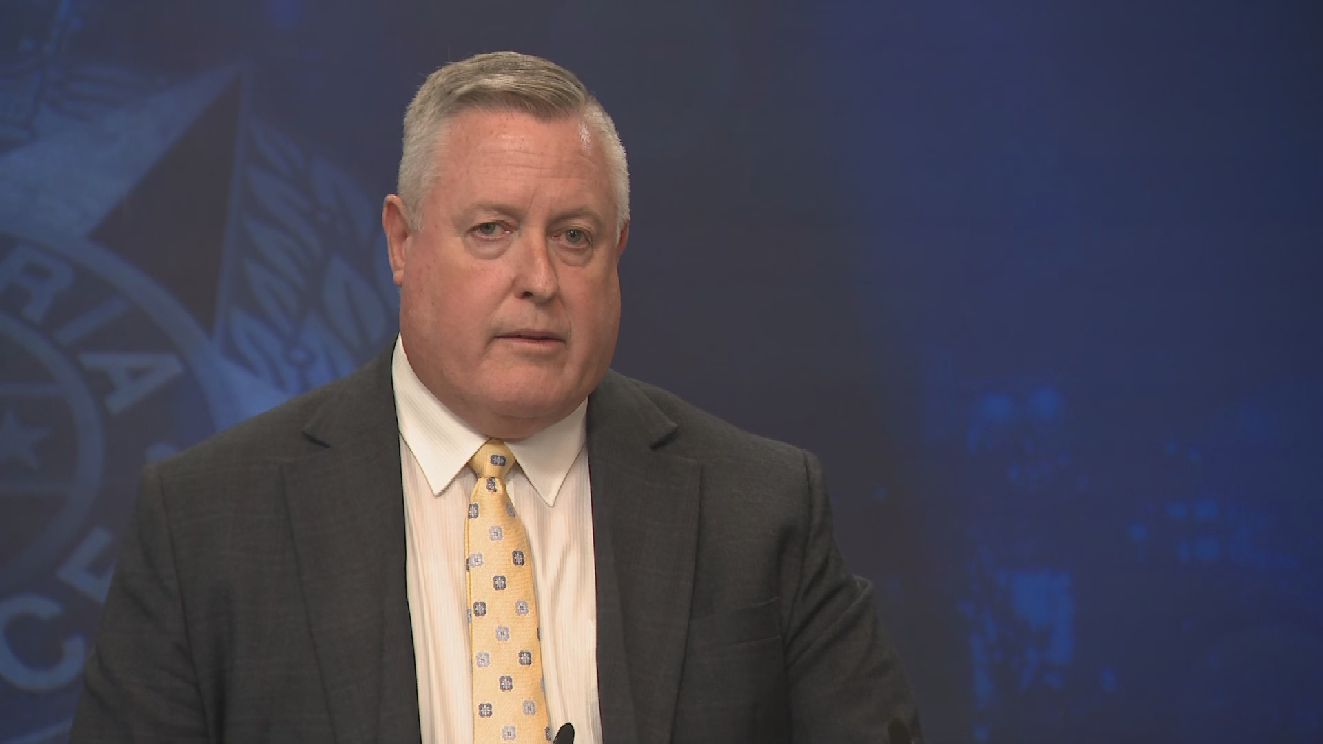 Detective Inspector Dean Thomas urges people not to approach the alleged killer if spotted