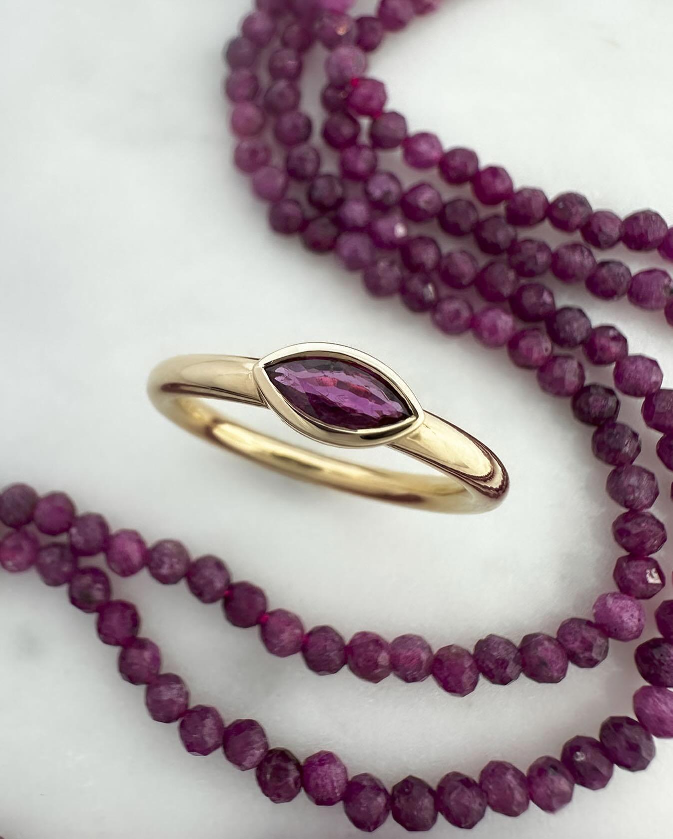 One of the custom gold pieces created by Juju Gems Jewellery.