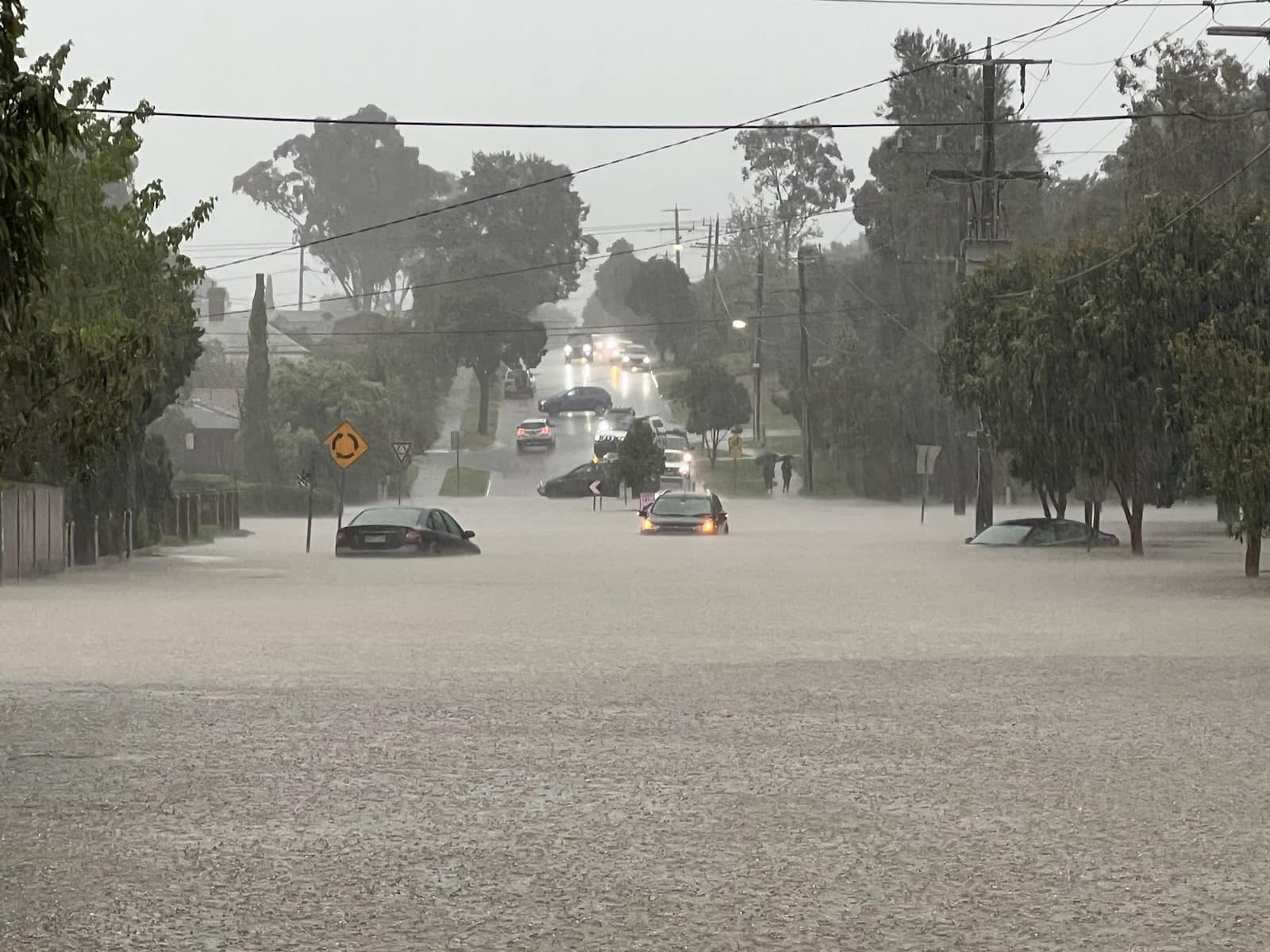 The State Emergency Service (SES) in the Melbourne suburb of Lilydale received more than 130 requests for assistance within an hour on Tuesday night.