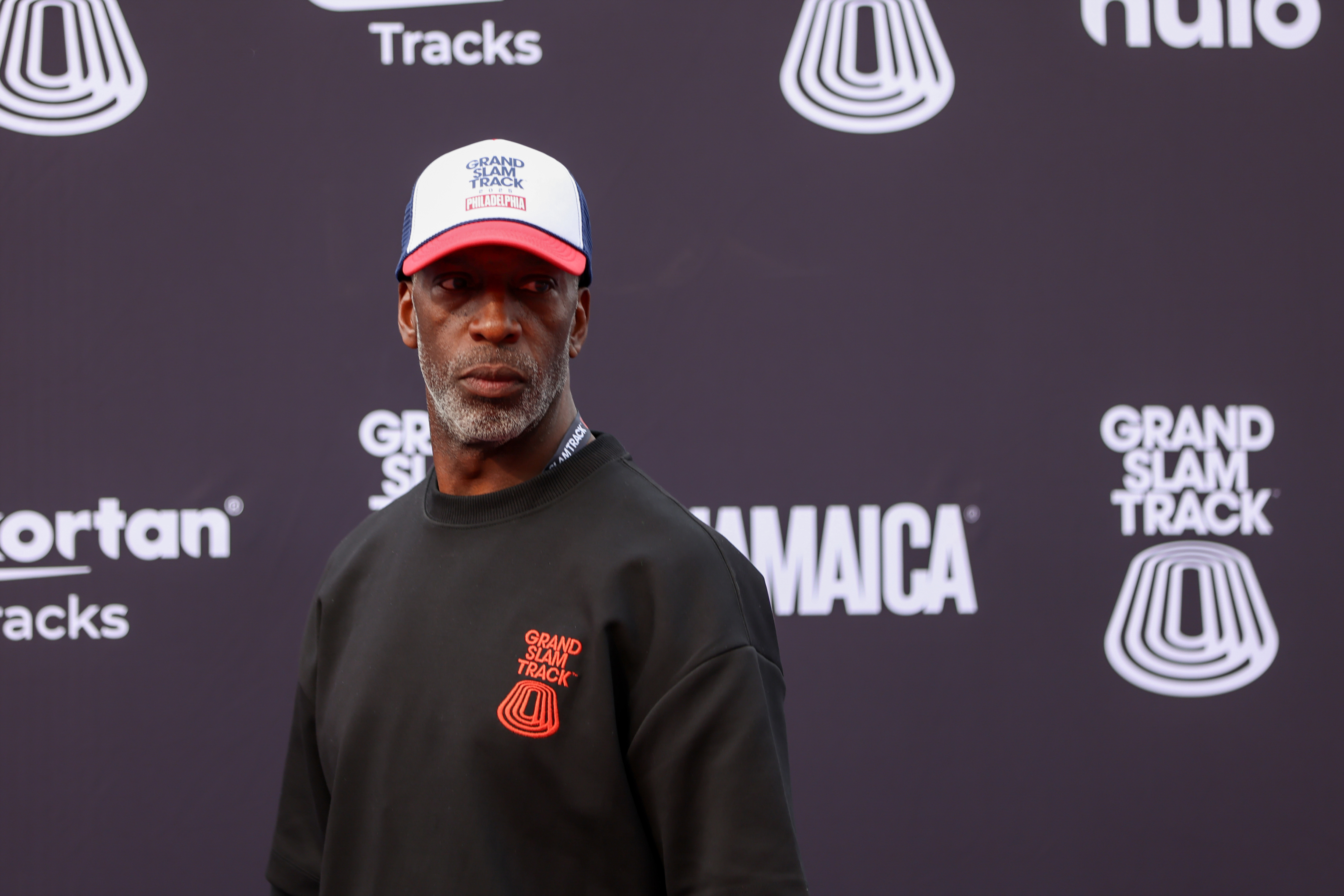 PHILADELPHIA, PENNSYLVANIA - JUNE 1: Michael Johnson after the Grand Slam Track meet at Franklin Field at the University of Pennsylvania on June 1, 2025 in Philadelphia, Pennsylvania. (Photo by Roger Wimmer/ISI Photos/Getty Images)