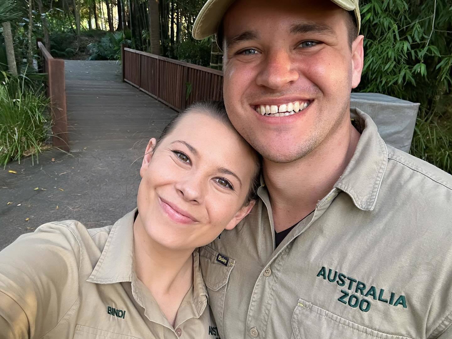 Bindi Irwin with husband Chandler Powell.