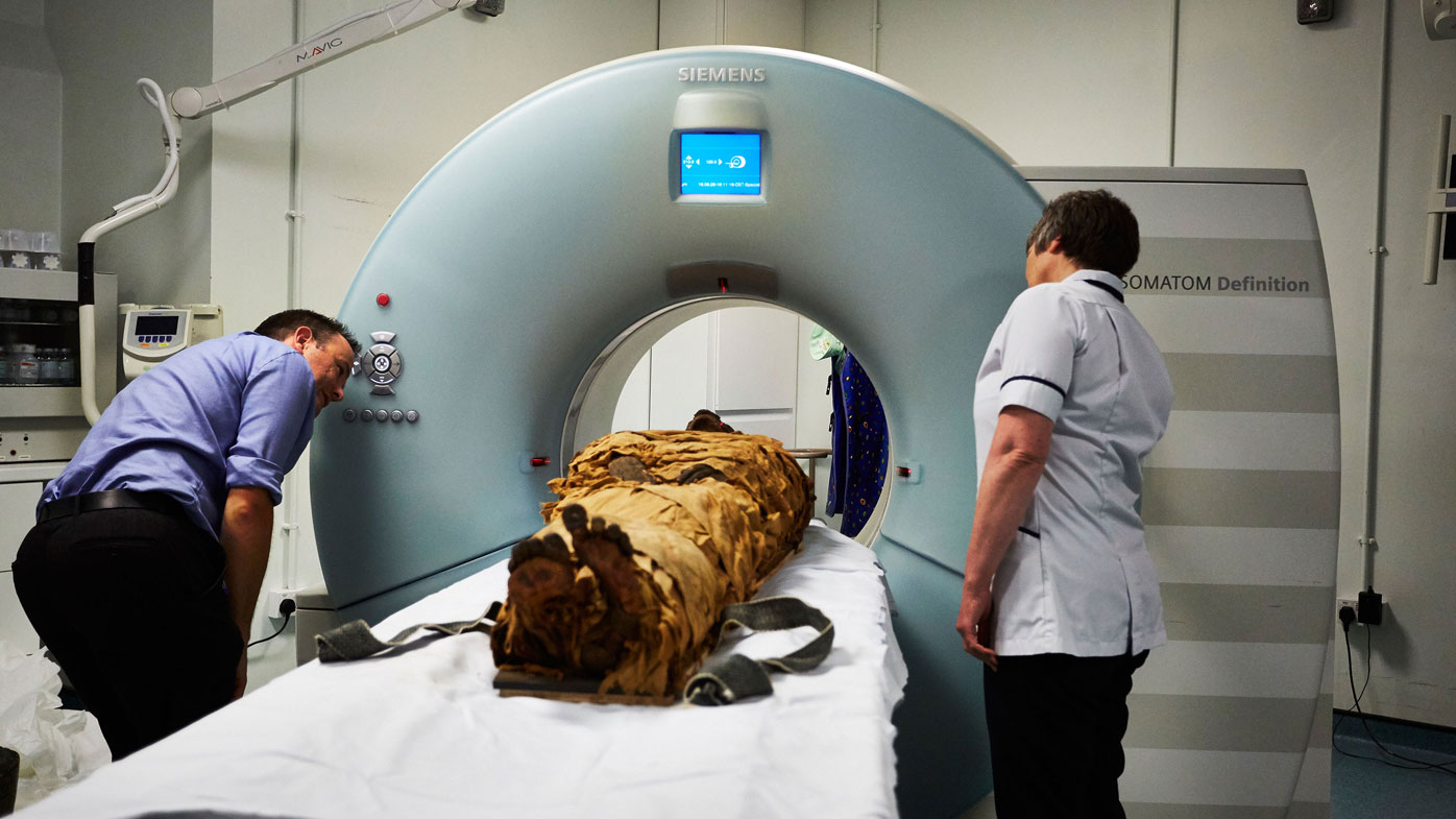The mummy underwent a CT scan at Leeds General Infirmary as part of the study.