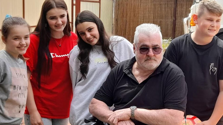 Beck Webber's father also has the degenerative condition.