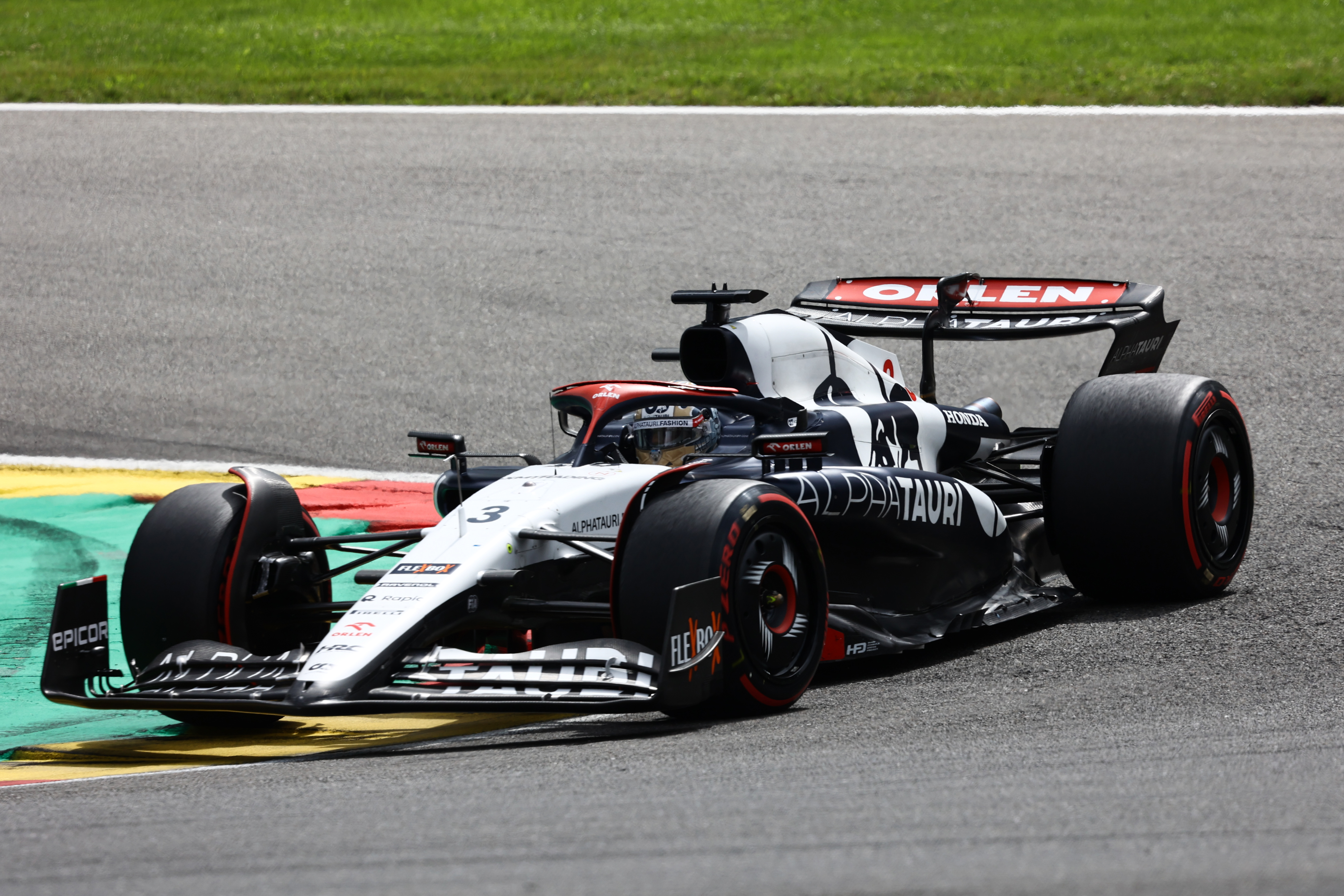 Daniel Ricciardo of AlphaTauri during the Formula 1 Belgian Grand Prix at Spa-Francorchamps in Spa, Belgium on July 30, 2023. (Photo by Jakub Porzycki/NurPhoto)