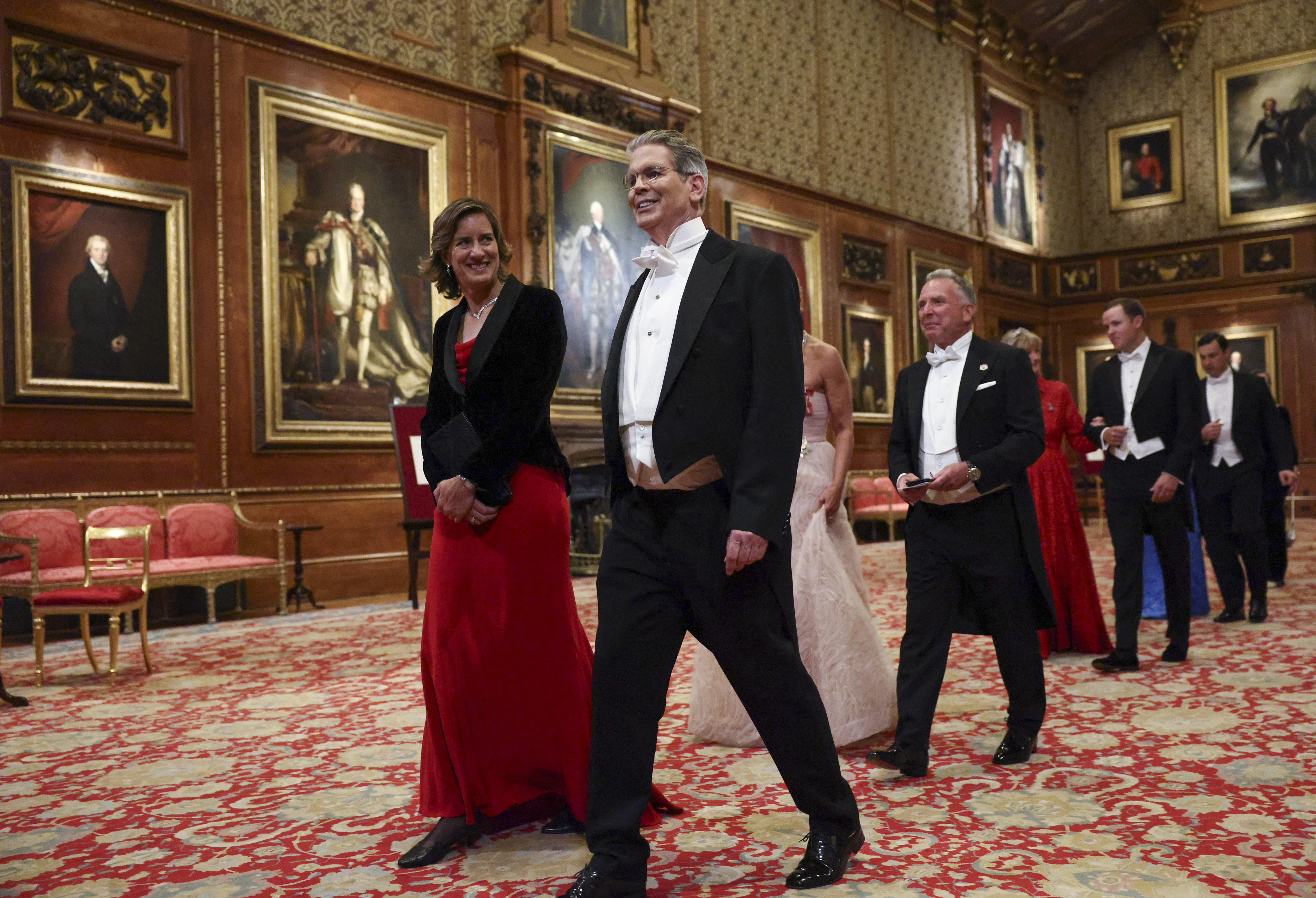 Secretary of Treasury Scott Bessent and White House Special Envoy Steve Witkoff attend the State visit by the President of the United States of America at Windsor Castle on September 17, 2025 in Windsor, England. President Trump is in England from Sept. 16-18 on his second UK state visit, with the previous one taking place in 2019 during his first presidential term. 