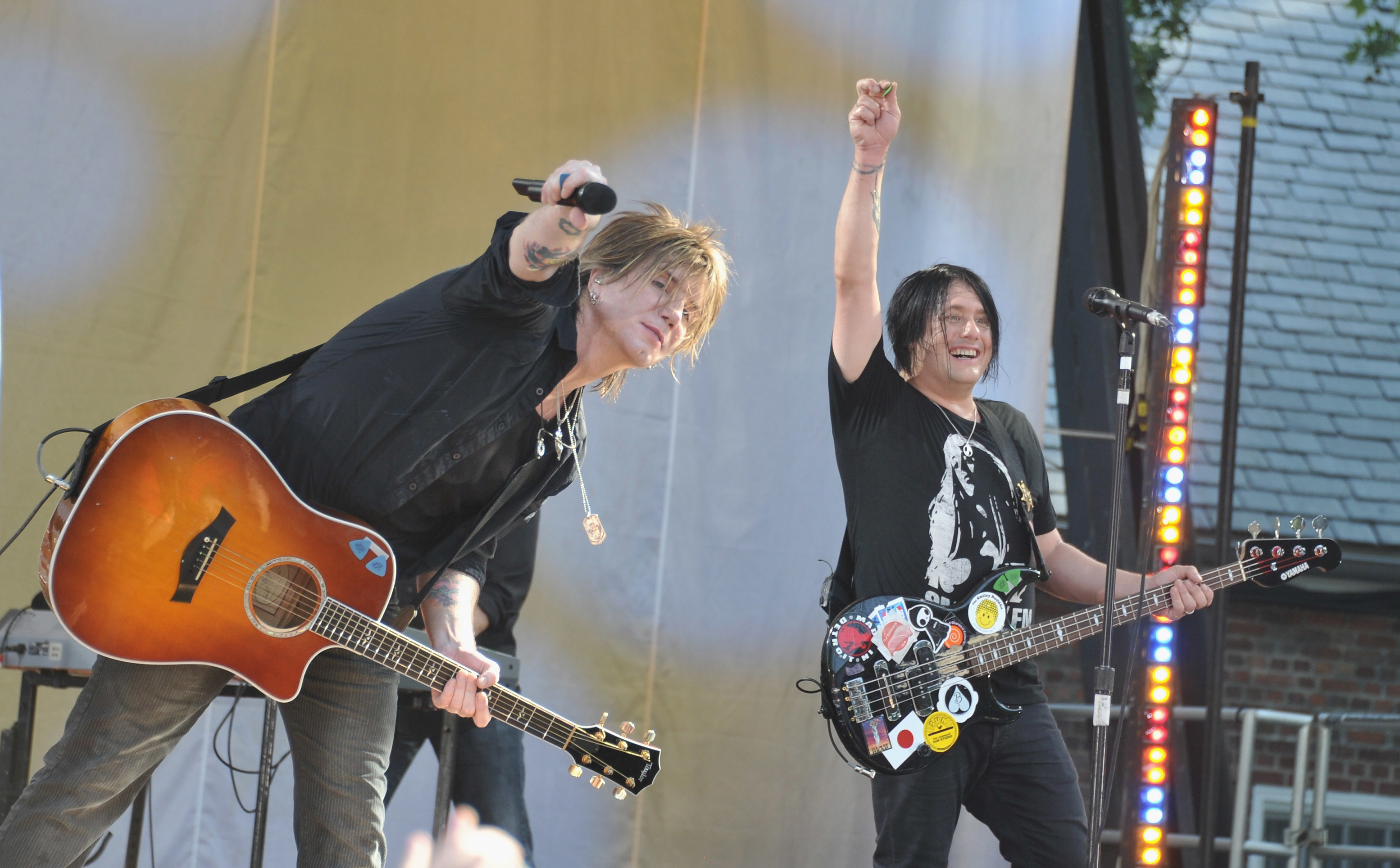 The Goo Goo Dolls on ABC's "Good Morning America" at Rumsey Playfield, Central Park on July 22, 2011 in New York City.