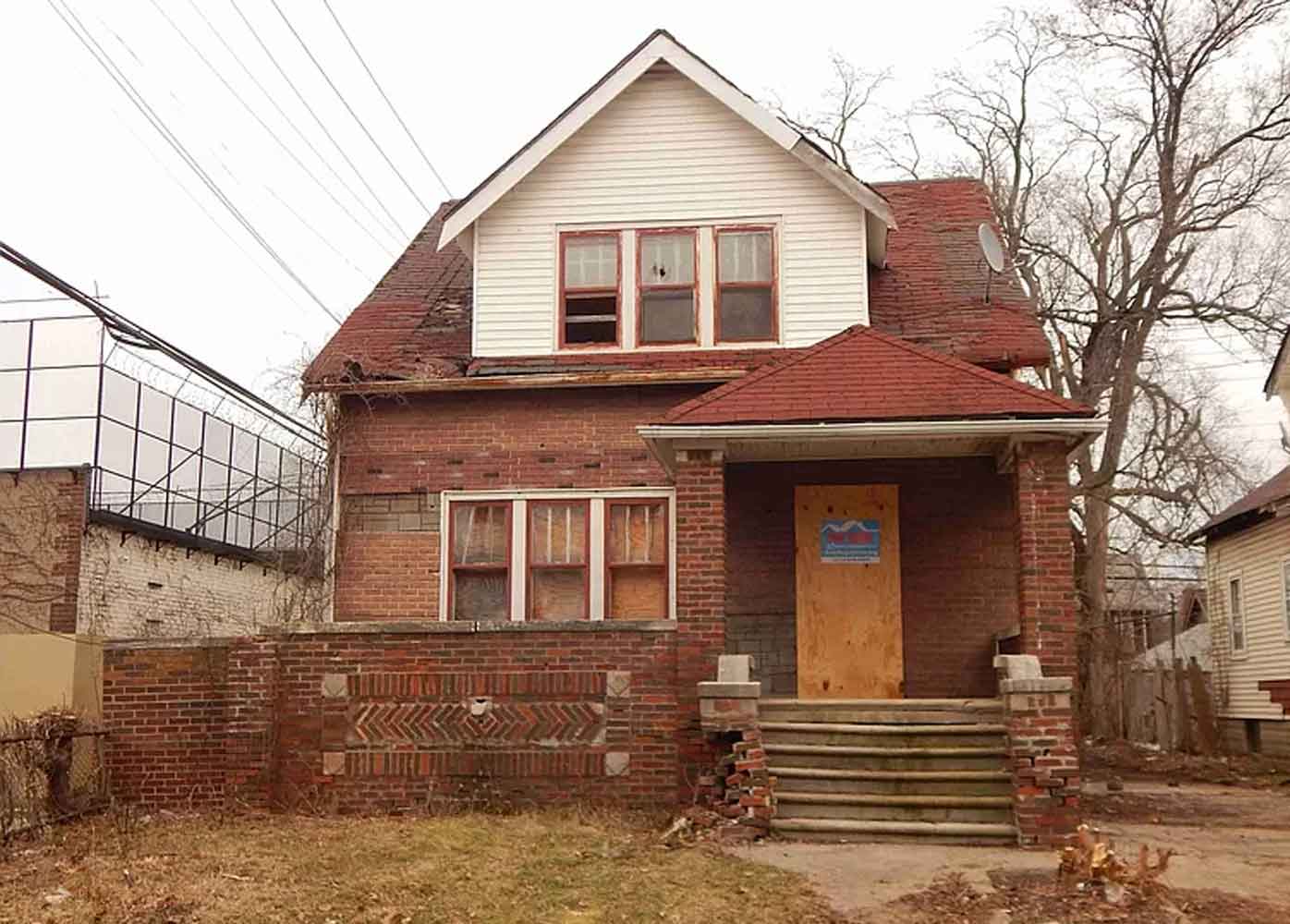 With the population well less than half its 1950 peak, many homes in Detroit are empty.