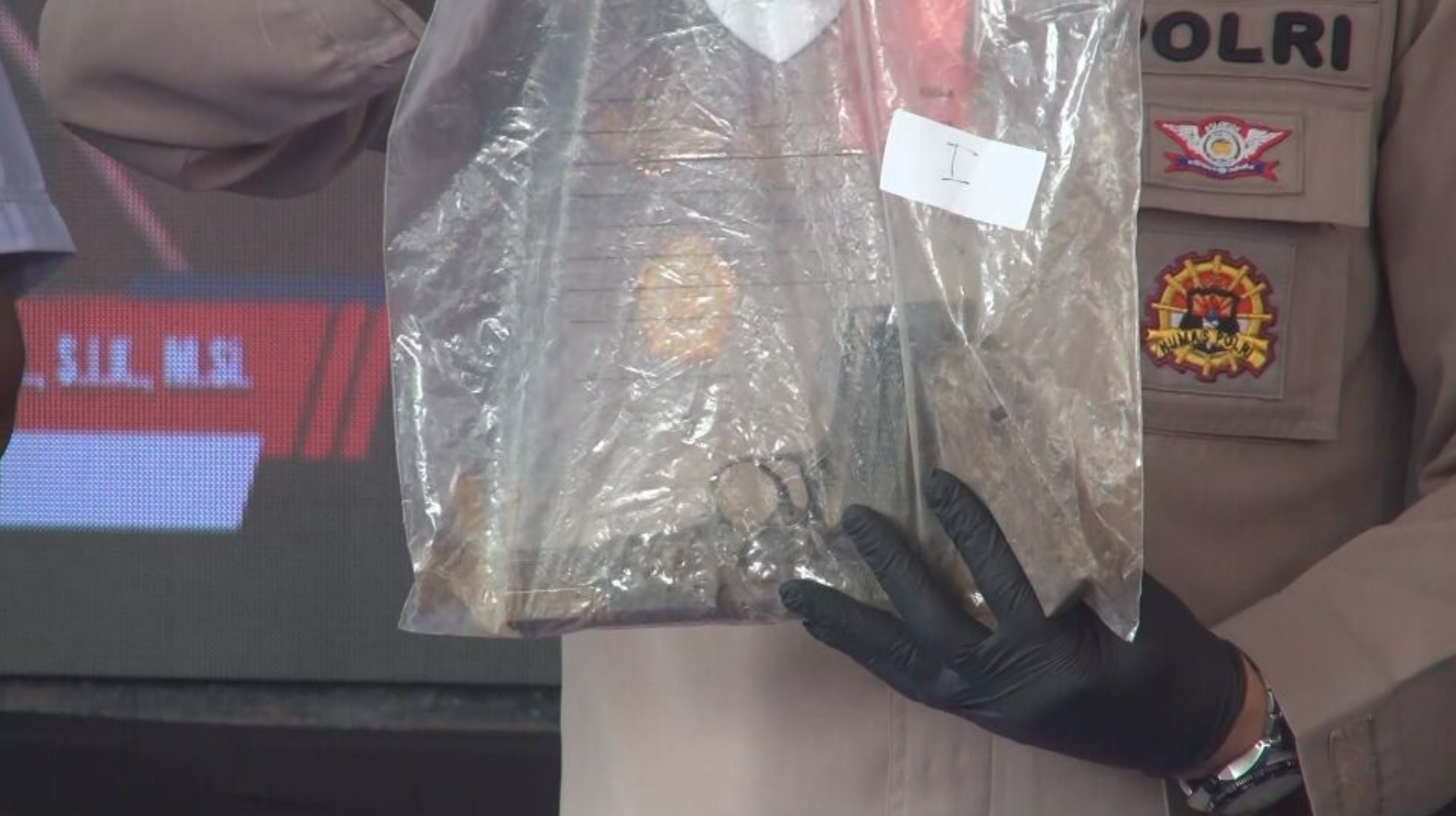 A gun recovered by Indonesian police over a Bali shooting that killed an Australian man.