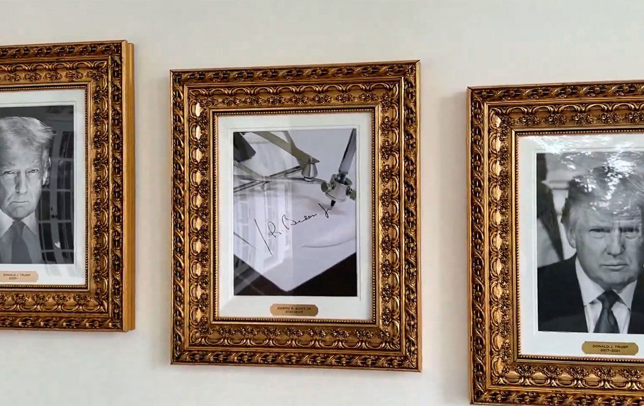 Special assistant to the president and communications adviser Margo Martin shared a video of the new "Presidential Walk of Fame" featuring a photo of an autopen to represent President Joe Biden.