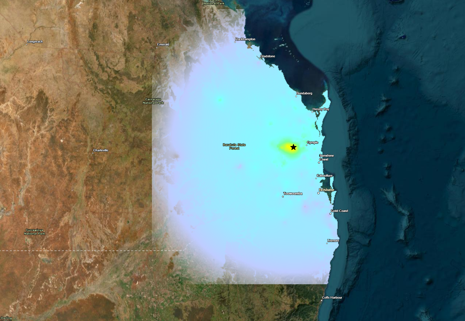 The quake was felt ﻿as far away as Brisbane, with witness reports saying they felt the shake as far afield as Bundaberg and the Gold Coast.