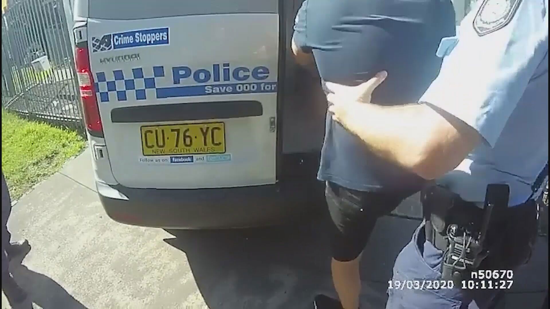 Ali El Skaf, 39, is featured speeding in a series of social media videos where he is seen  overtaking traffic in a breakdown lane at Bexley and in another, breaking through a roadblock during bushfires to drive on the M5. He is filmed driving up to 189 km/h. 