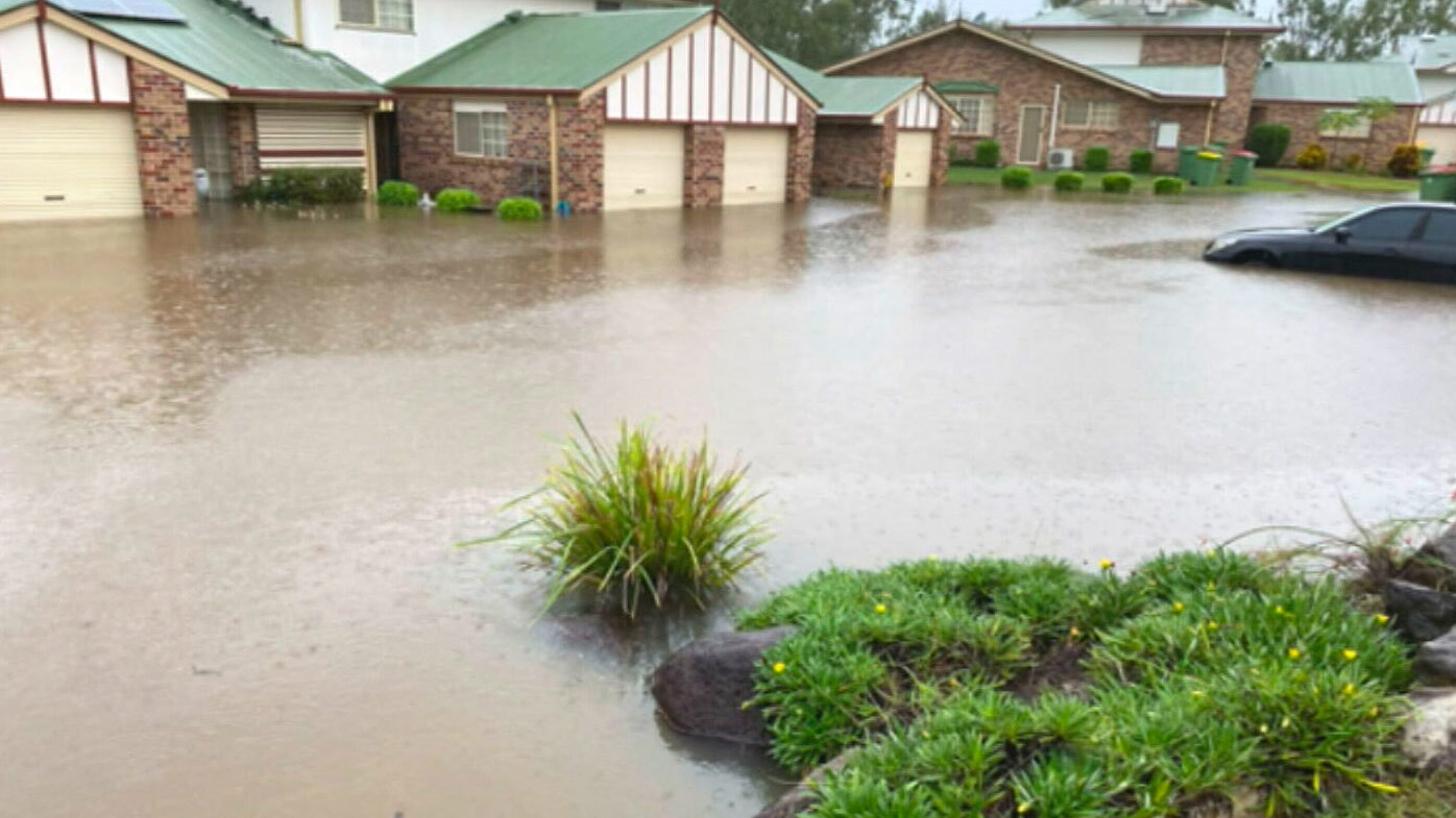 Most of the 42 homes at the Mihi Grove townhouse complex in the Ipswich suburb of Brassall have been sitting empty after repeated flooding.