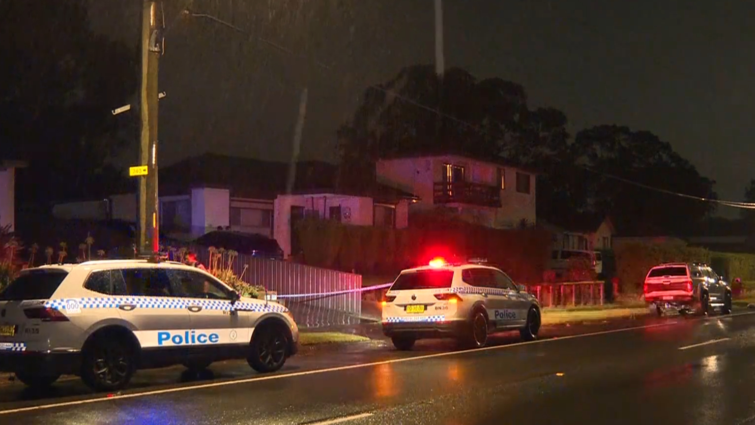 It is not known who fired the shots at the house after a shooting in Lalor Park, Sydney.