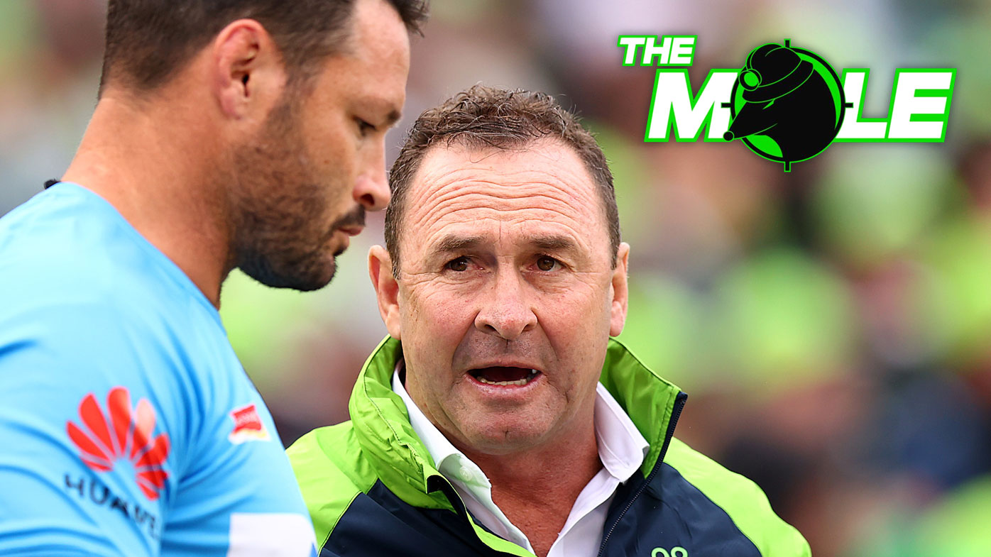 Canberra coach Ricky Stuart is in hot water after allegedly abusing referee Henry Perenara in Saturday's match against the Warriors.