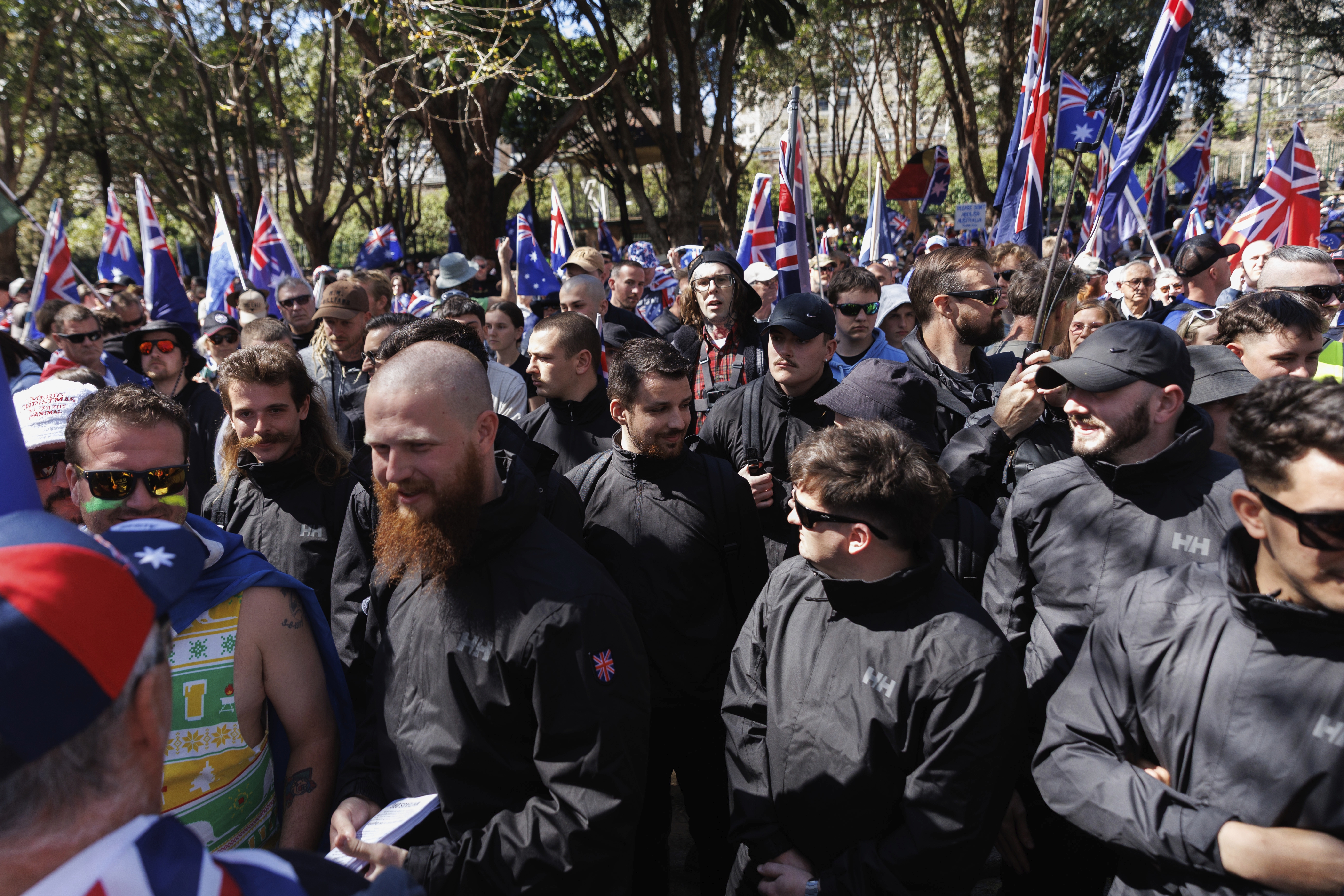 March for Australia protest march against mass migration, Sydney. August 31, 2025.