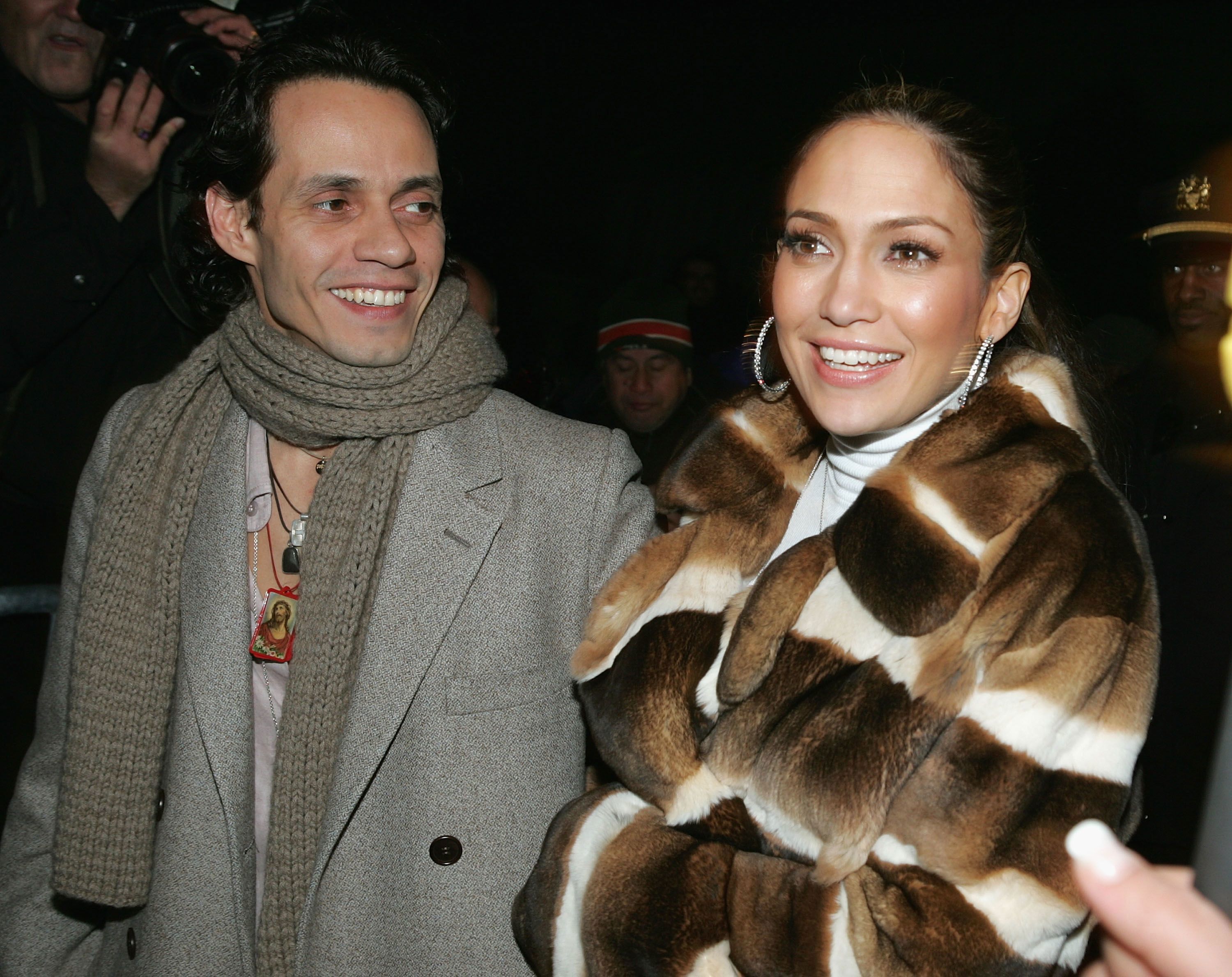 Jennifer Lopez with Marc Anthony in 2005 