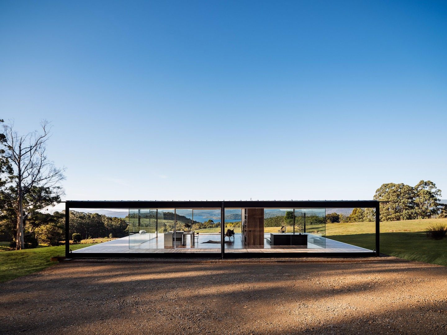 BYO curtains: This luxury house is made entirely of glass