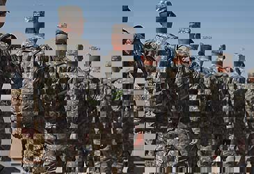 US army soldiers in Kuwait amid withdrawal from Iraq (Getty)