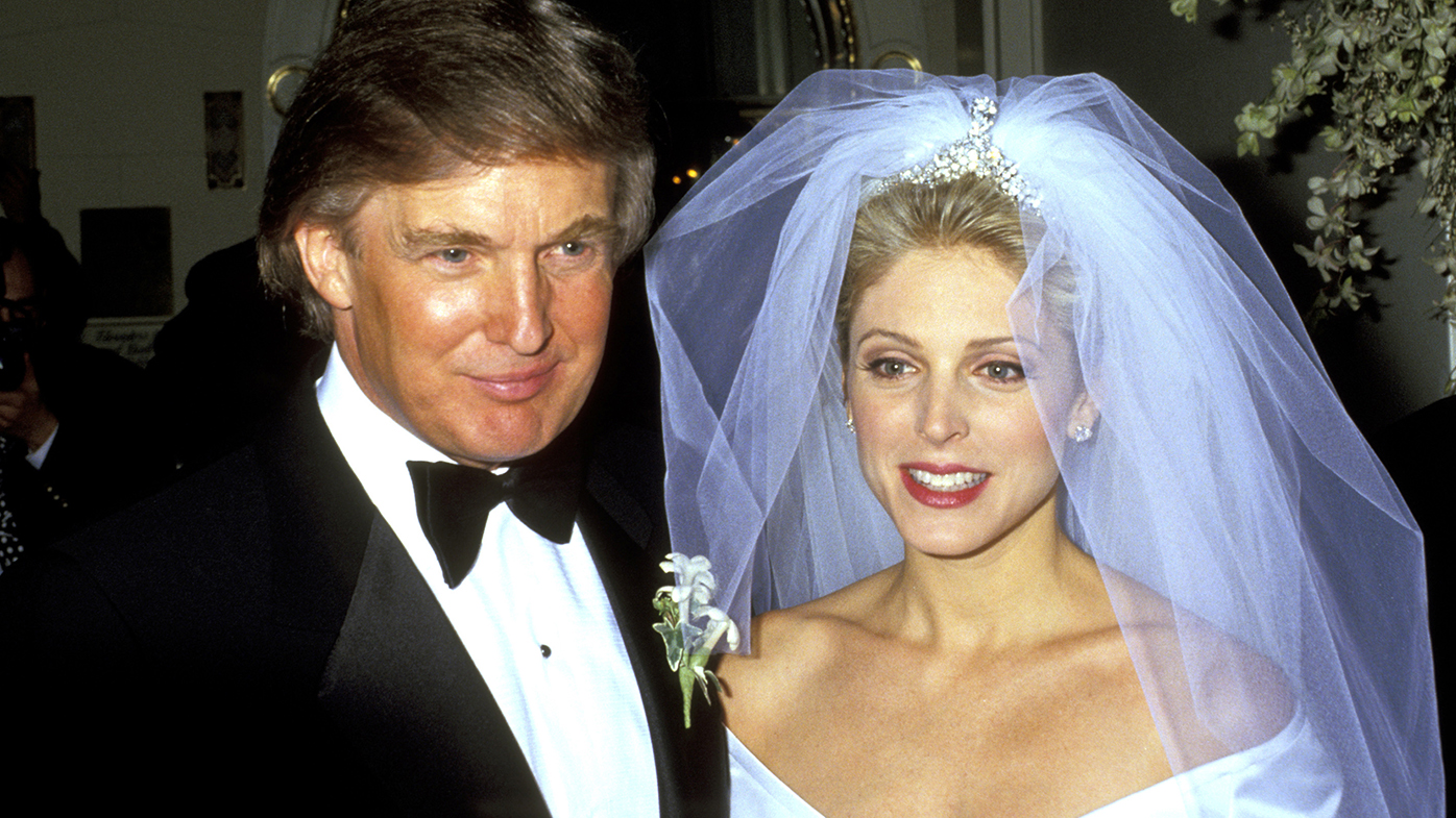 Donald Trump s second wife Marla Maples travelled with a wedding