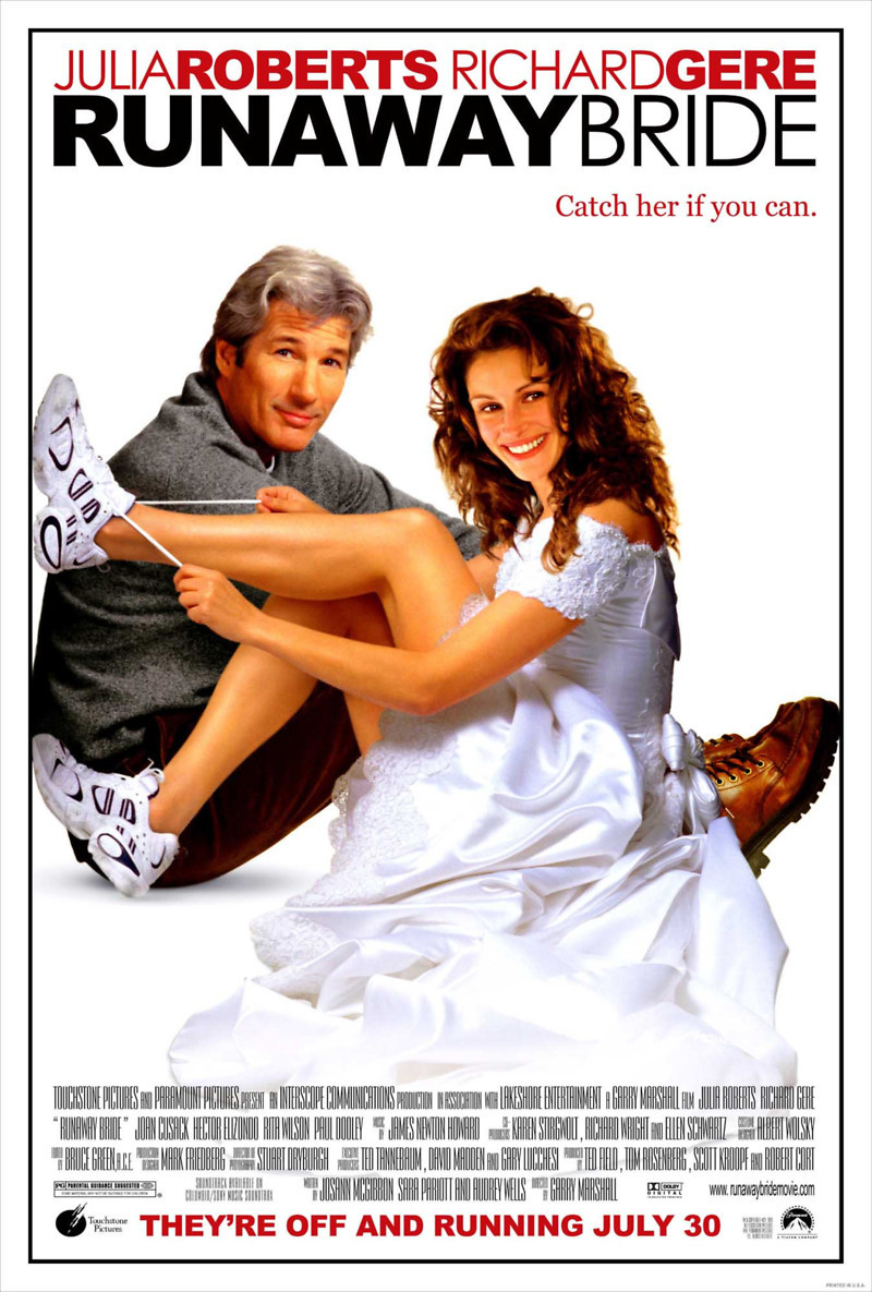 Runaway Bride (1999) starring Julia Roberts and Richard Gere