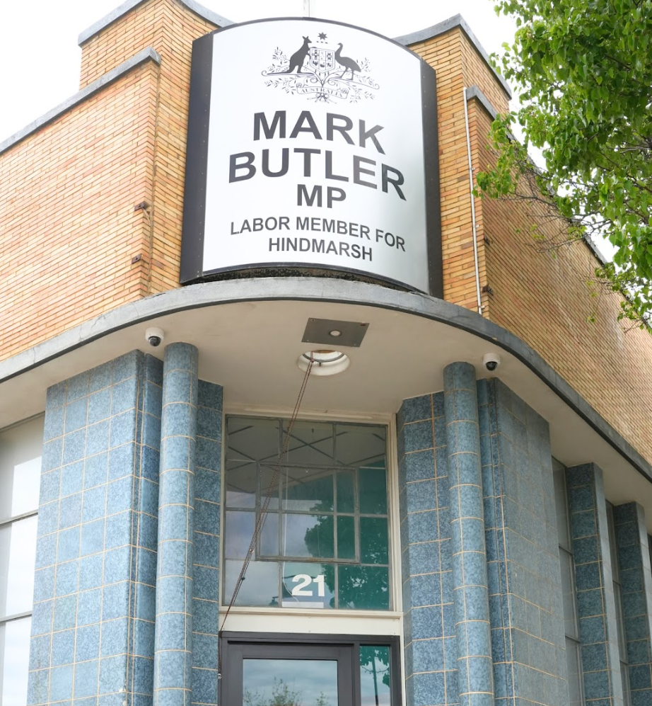 Mark Butler's office in Port Adelaide. 