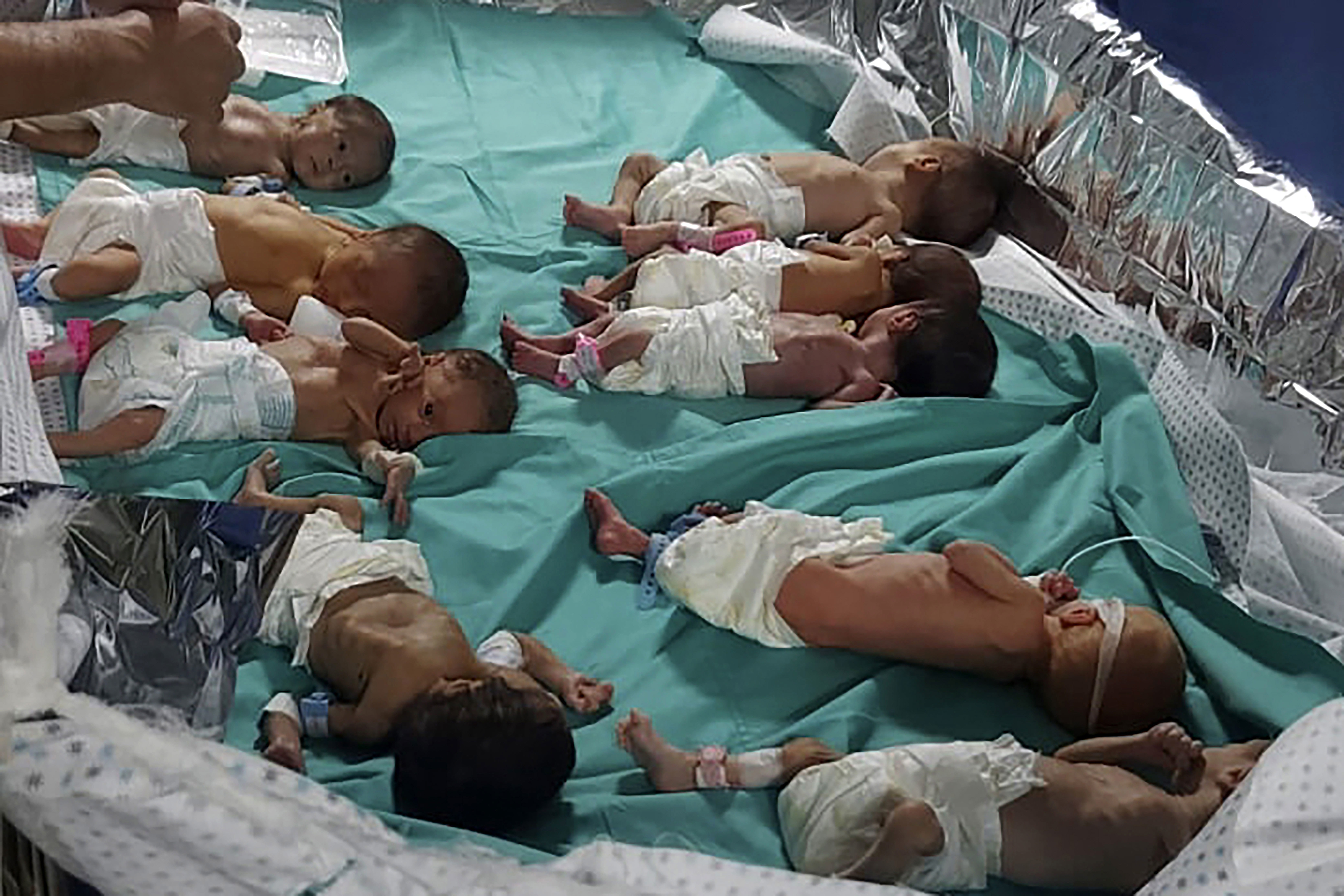 Prematurely born Palestinian babies in Shifa Hospital in Gaza